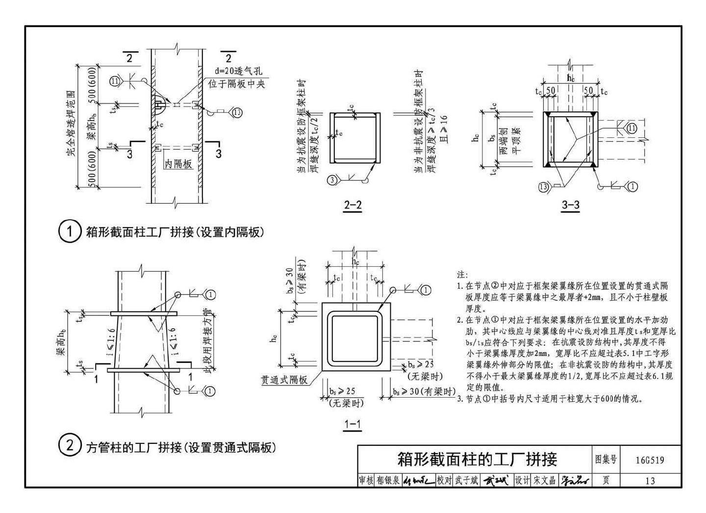 16G519--多、高层民用建筑钢结构节点构造详图