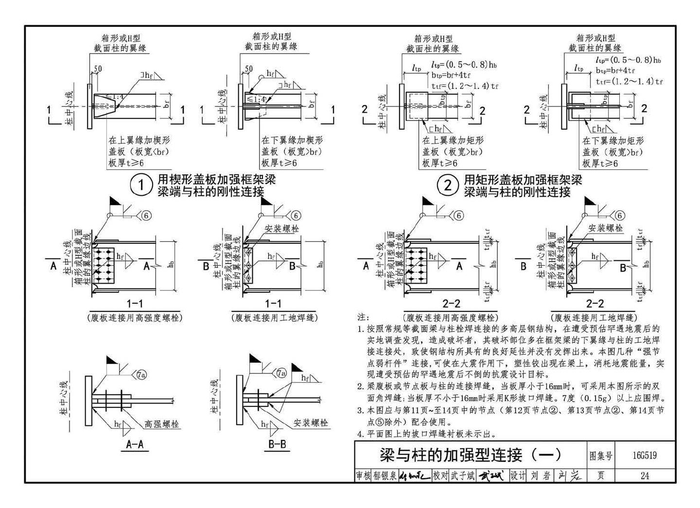 16G519--多、高层民用建筑钢结构节点构造详图