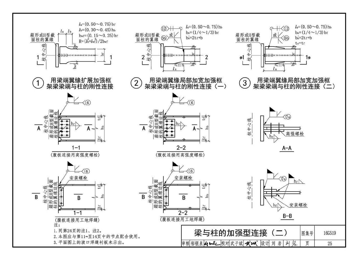 16G519--多、高层民用建筑钢结构节点构造详图