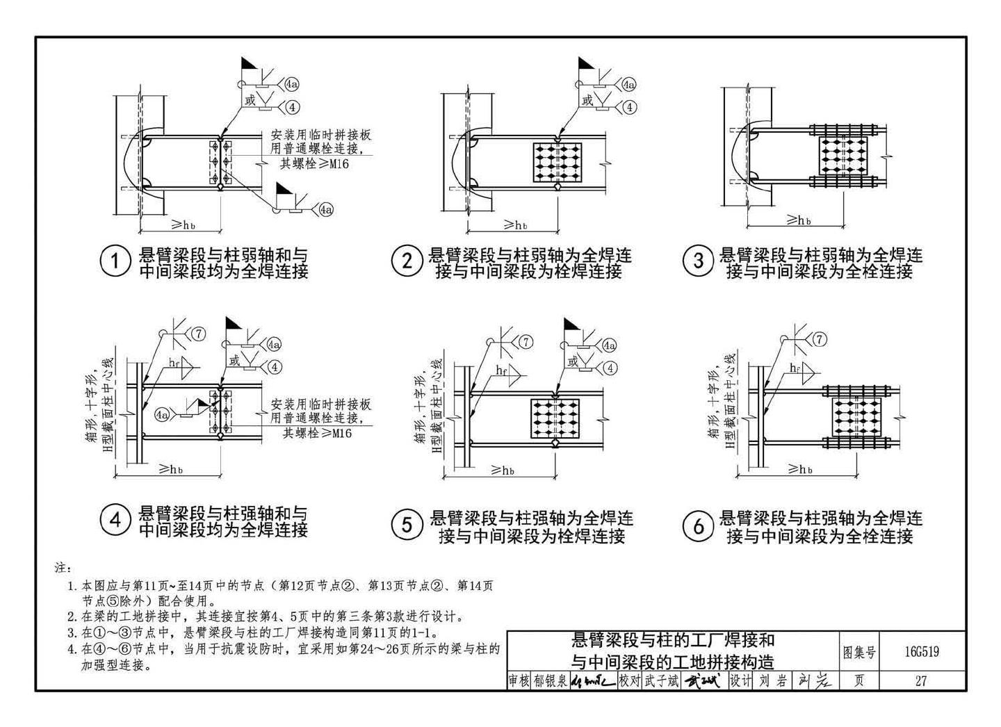 16G519--多、高层民用建筑钢结构节点构造详图