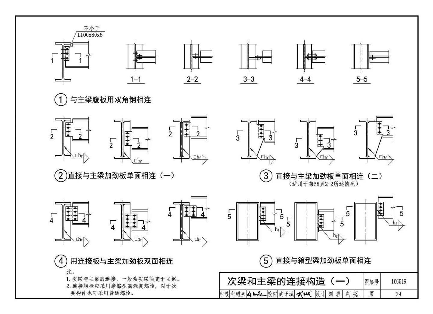 16G519--多、高层民用建筑钢结构节点构造详图