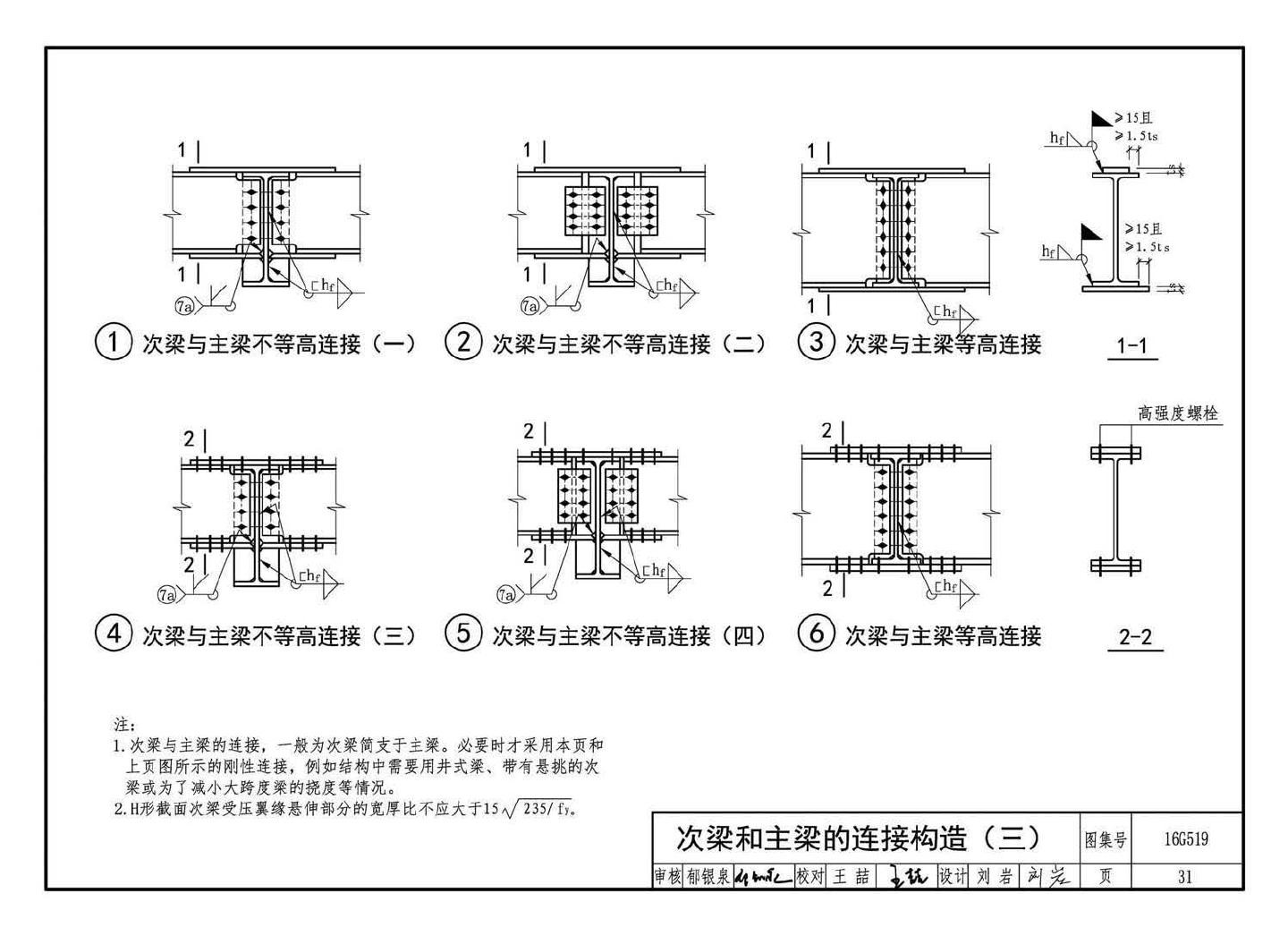 16G519--多、高层民用建筑钢结构节点构造详图