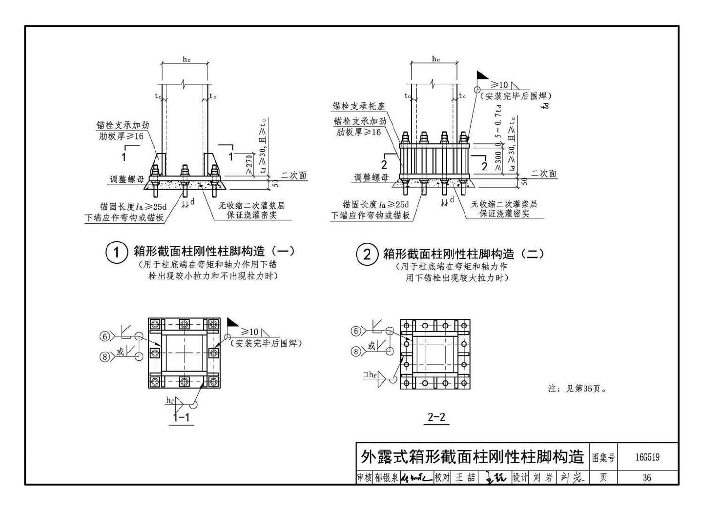 16G519--多、高层民用建筑钢结构节点构造详图