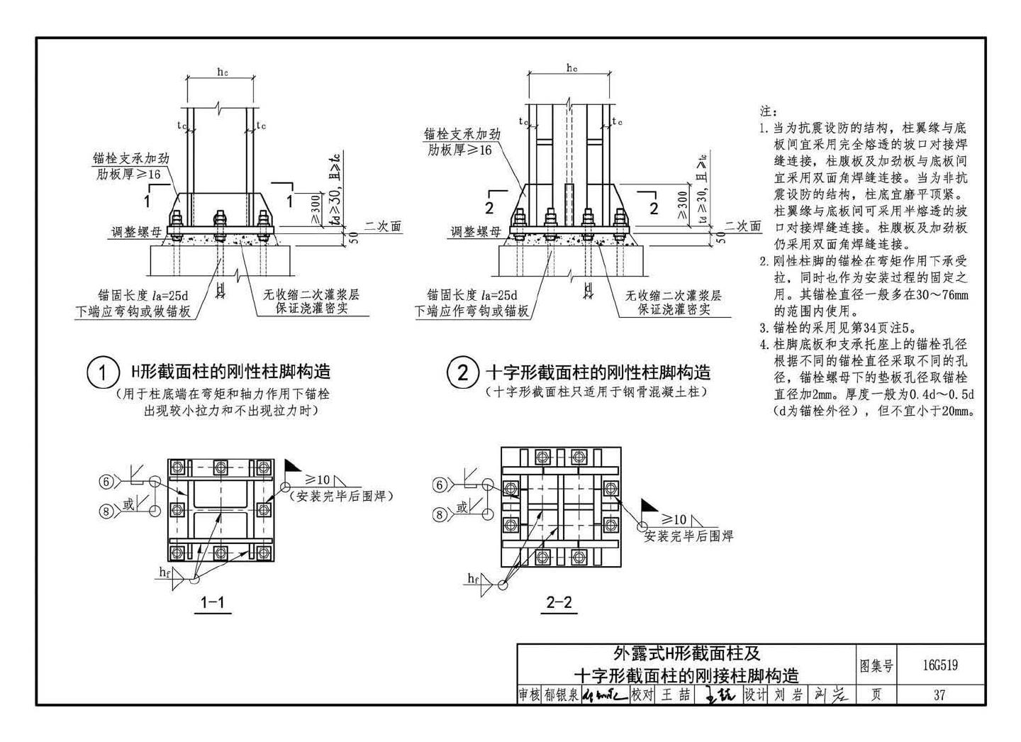 16G519--多、高层民用建筑钢结构节点构造详图