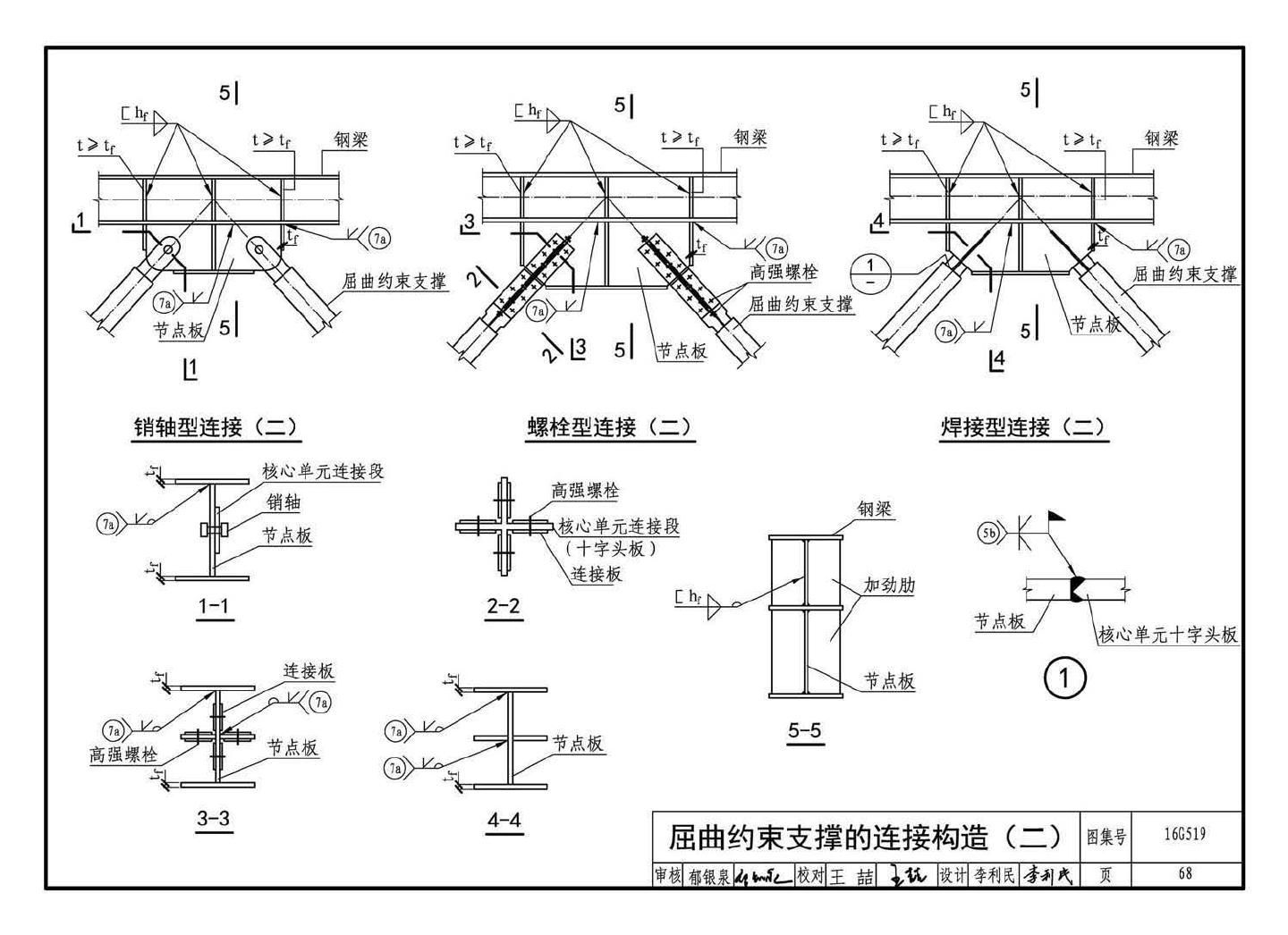 16G519--多、高层民用建筑钢结构节点构造详图