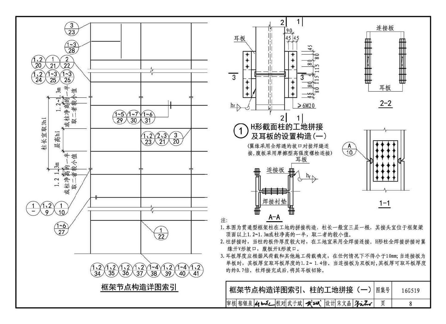 16G519--多、高层民用建筑钢结构节点构造详图