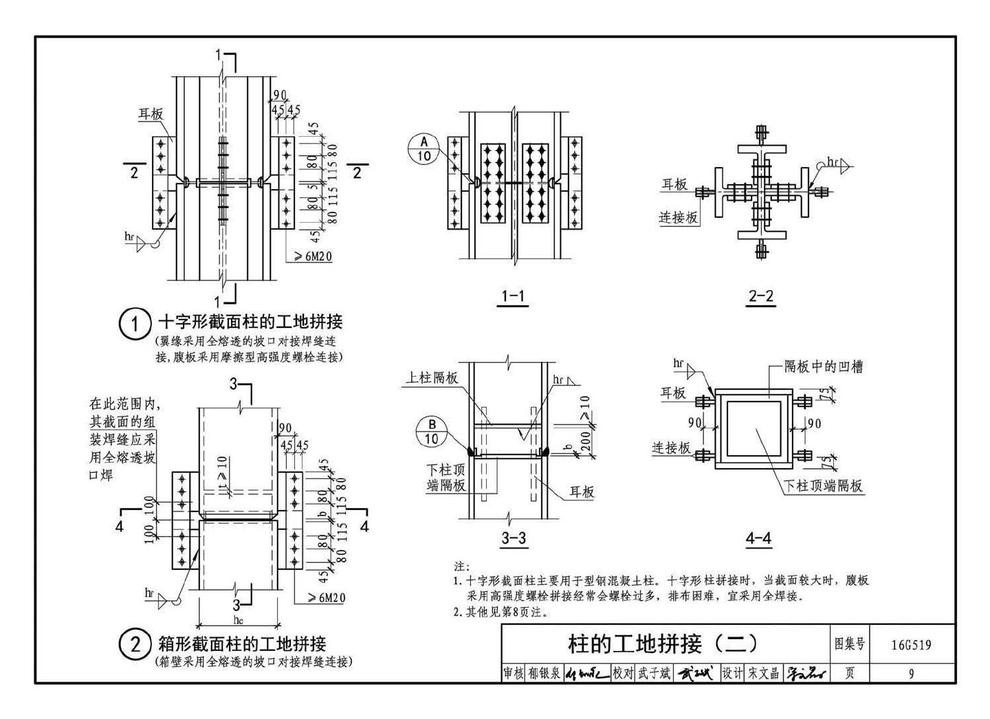 16G519--多、高层民用建筑钢结构节点构造详图