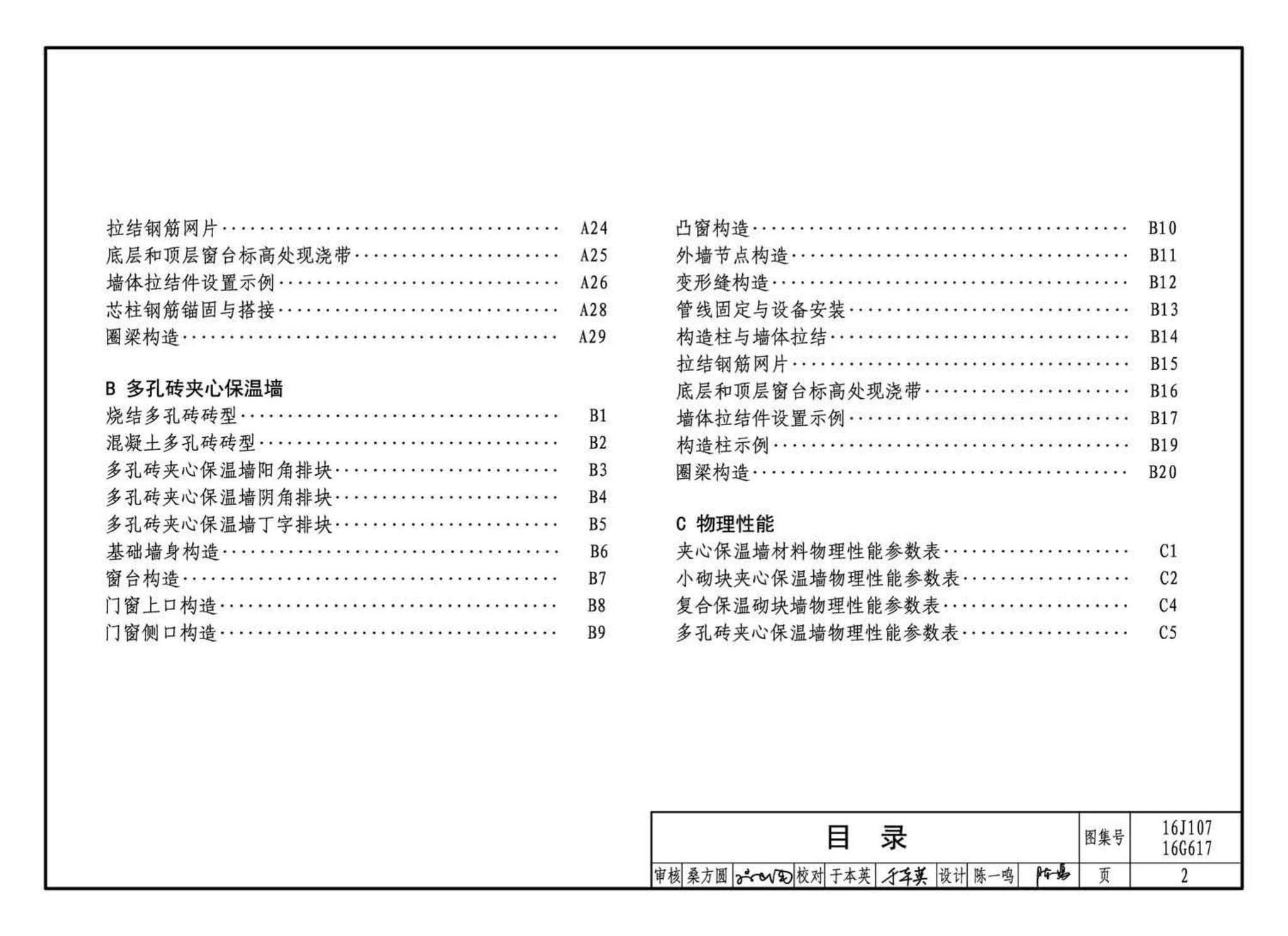 16G617、16J107--夹心保温墙建筑与结构构造