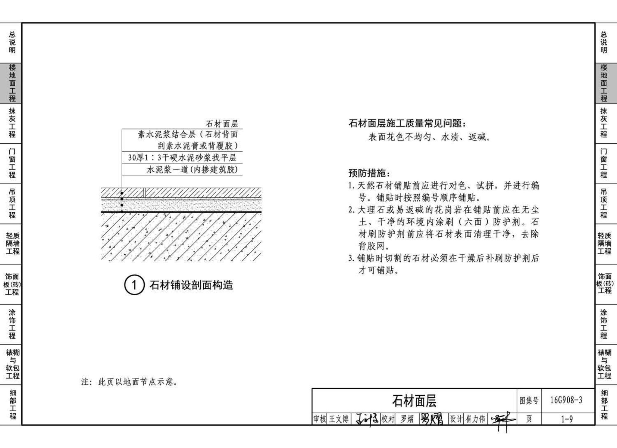 16G908-3--建筑工程施工质量常见问题预防措施（装饰装修工程）