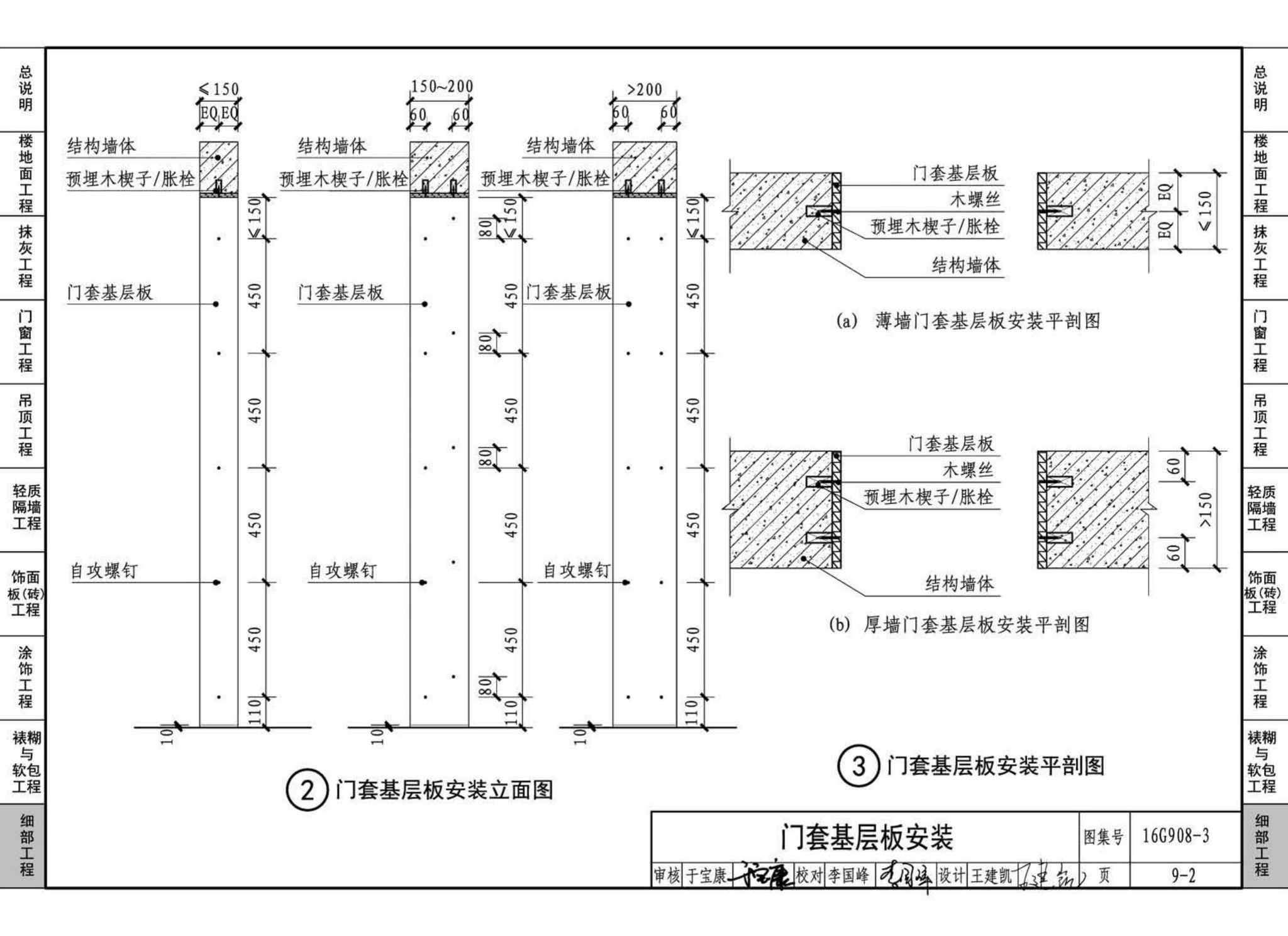 16G908-3--建筑工程施工质量常见问题预防措施（装饰装修工程）