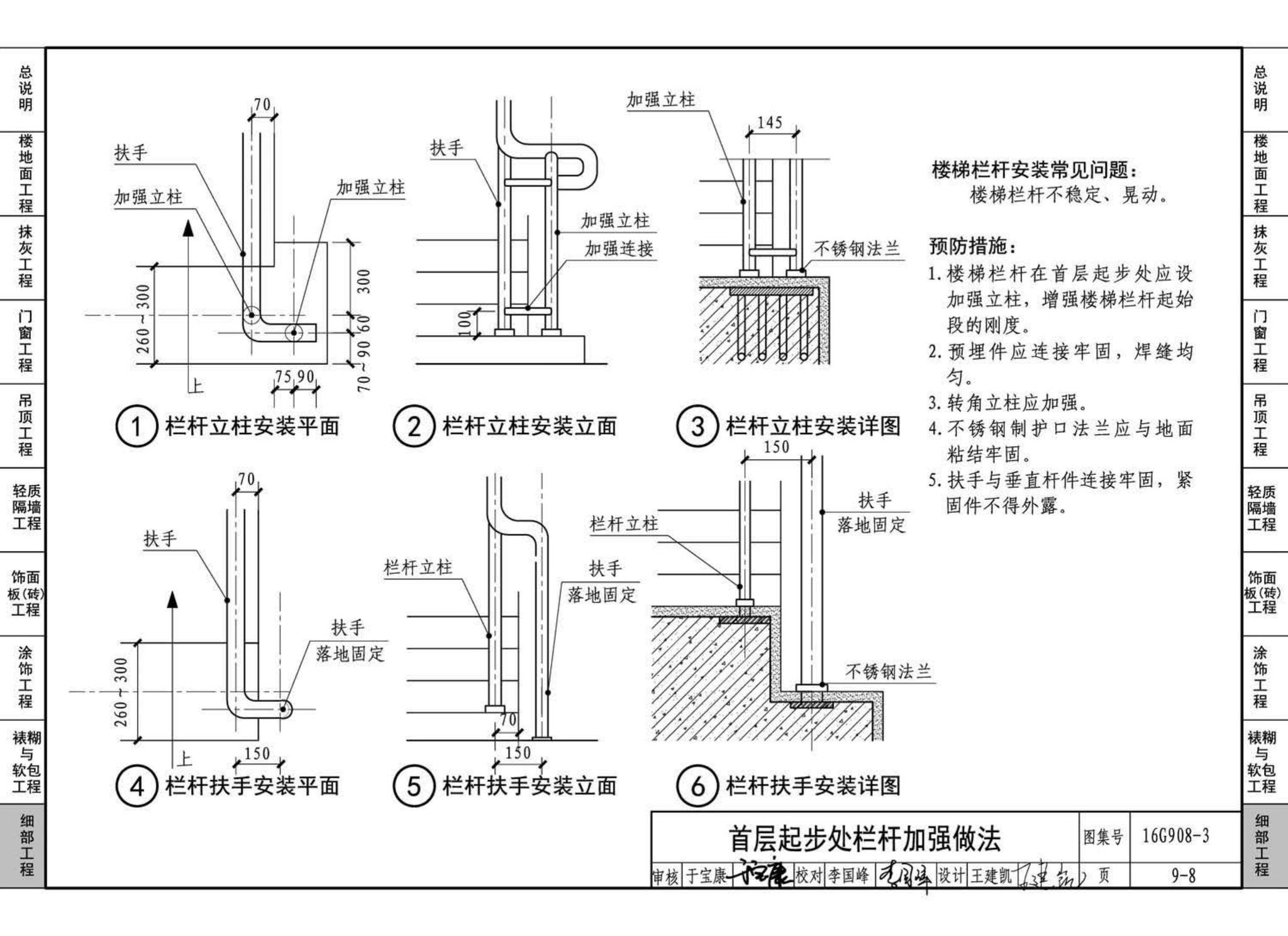 16G908-3--建筑工程施工质量常见问题预防措施（装饰装修工程）