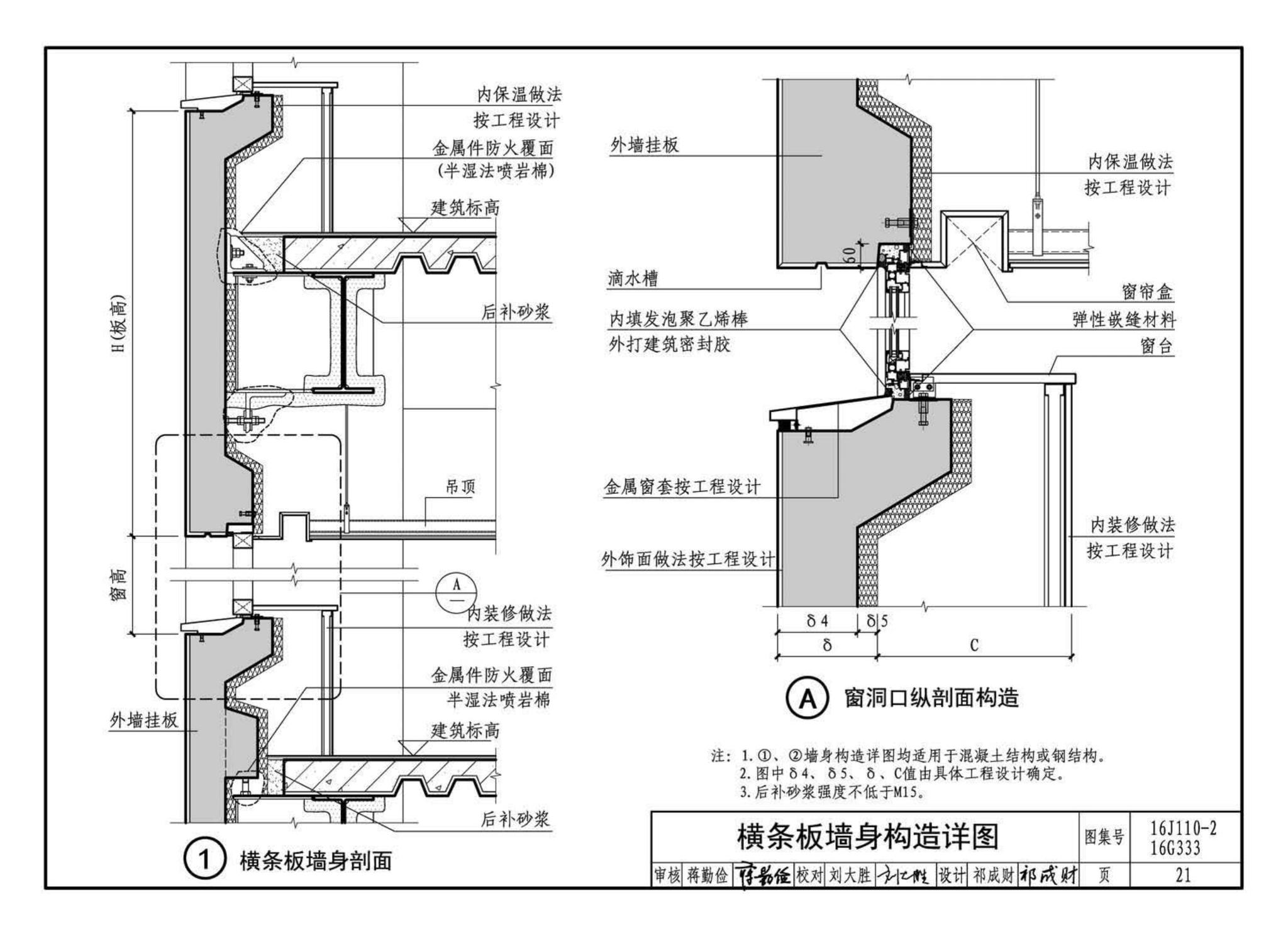 16J110-2、16G333--预制混凝土外墙挂板