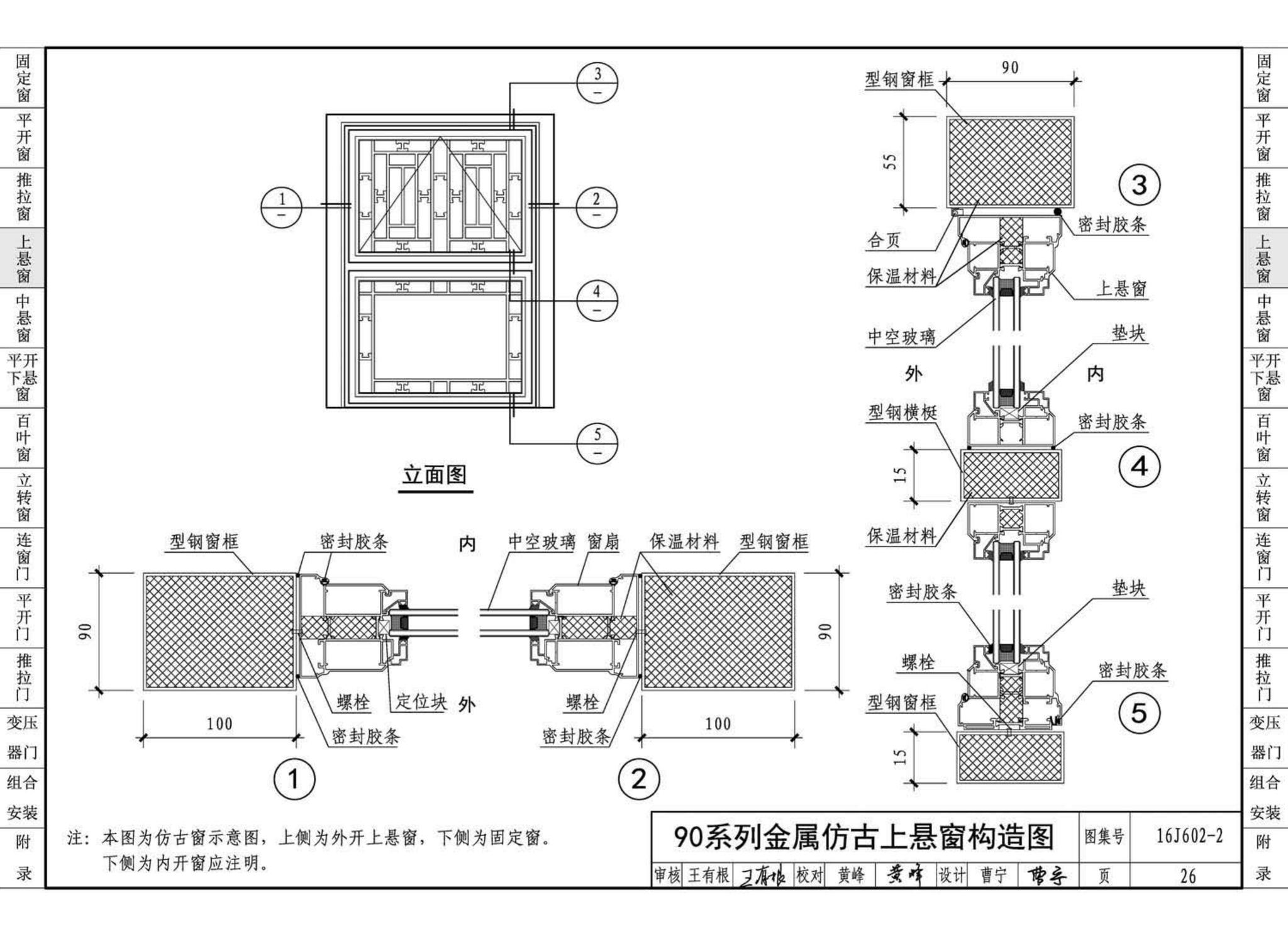 16J602-2--彩色涂层钢板门窗