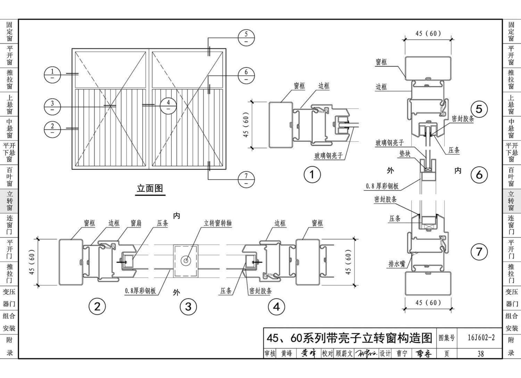 16J602-2--彩色涂层钢板门窗