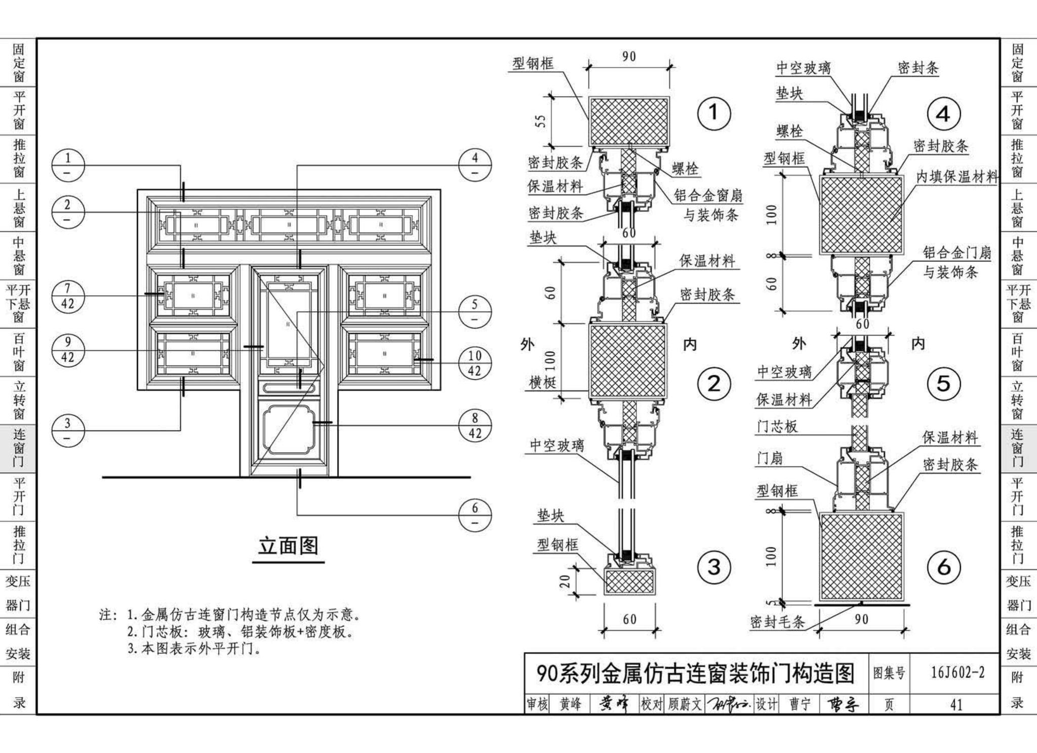 16J602-2--彩色涂层钢板门窗