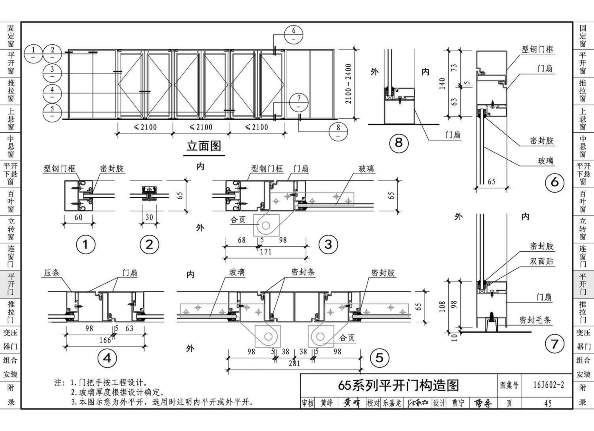 16J602-2--彩色涂层钢板门窗