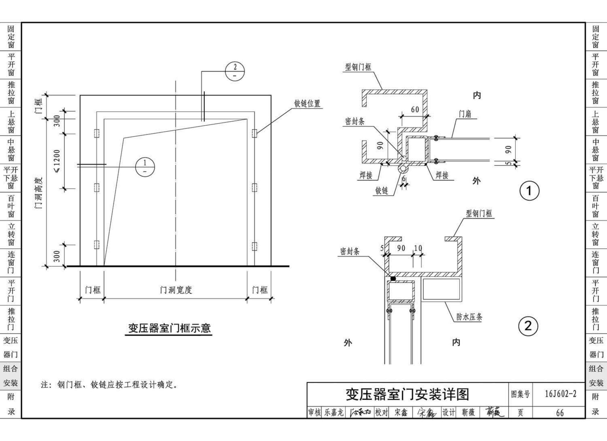 16J602-2--彩色涂层钢板门窗