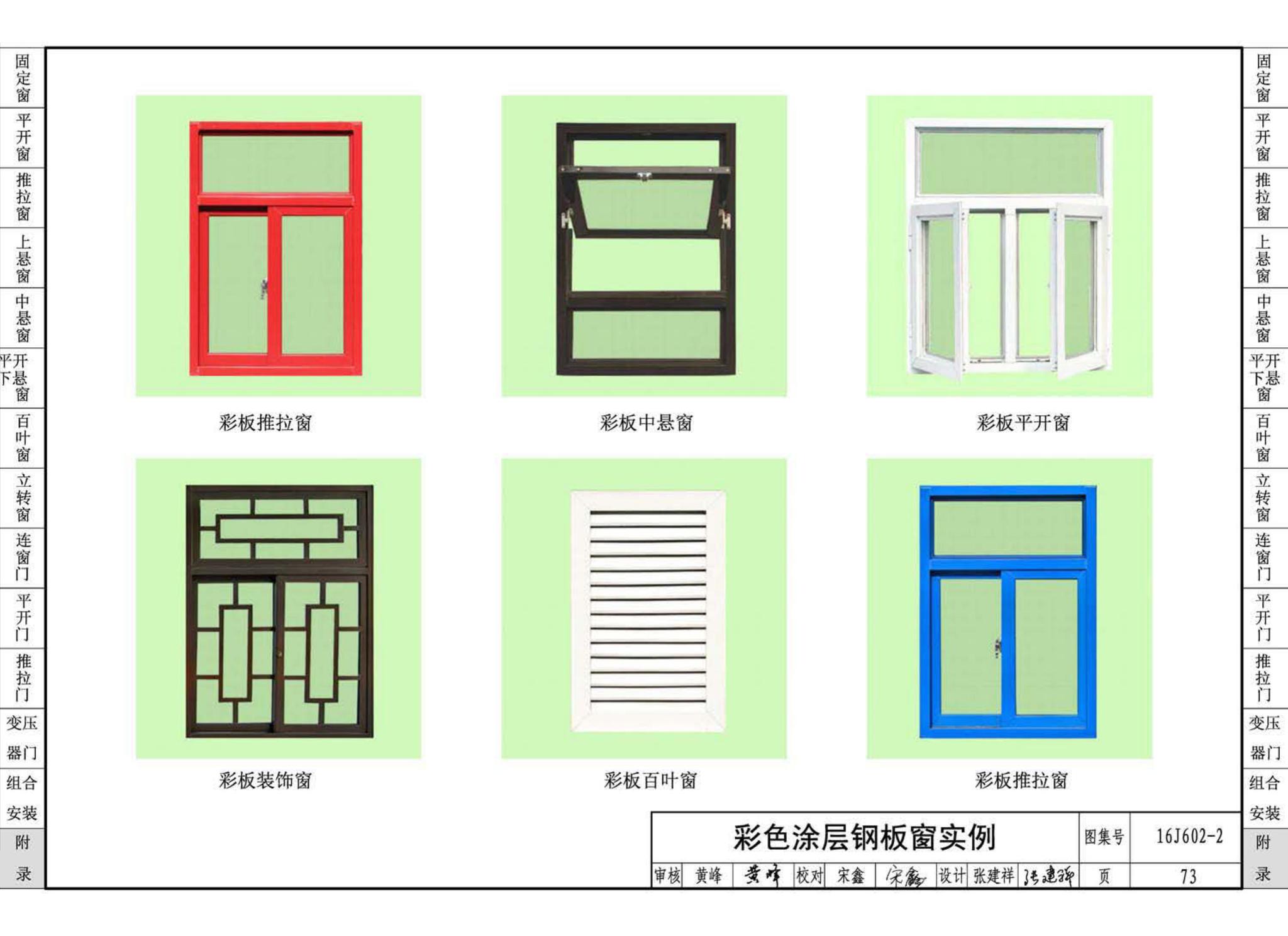 16J602-2--彩色涂层钢板门窗