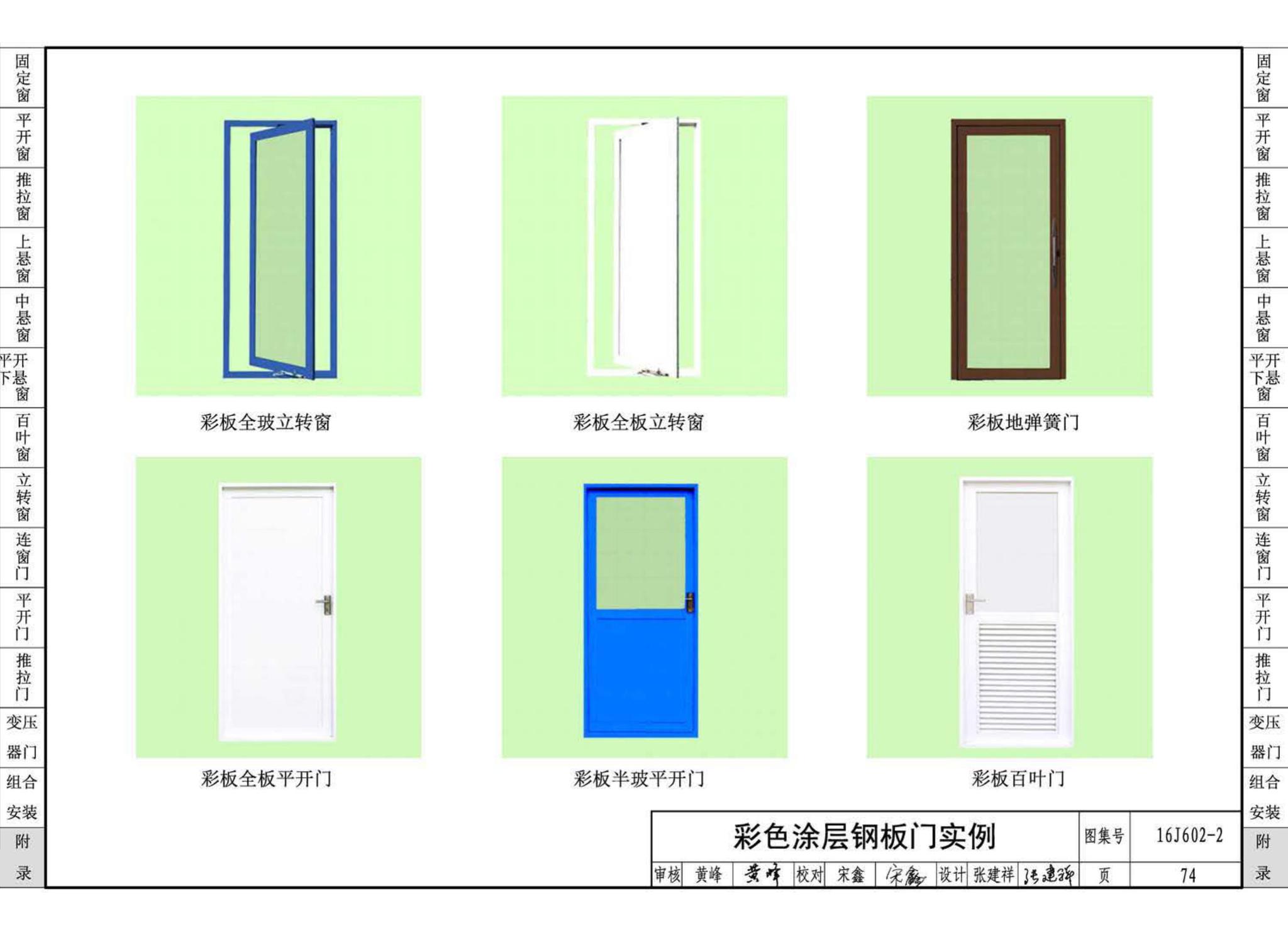 16J602-2--彩色涂层钢板门窗