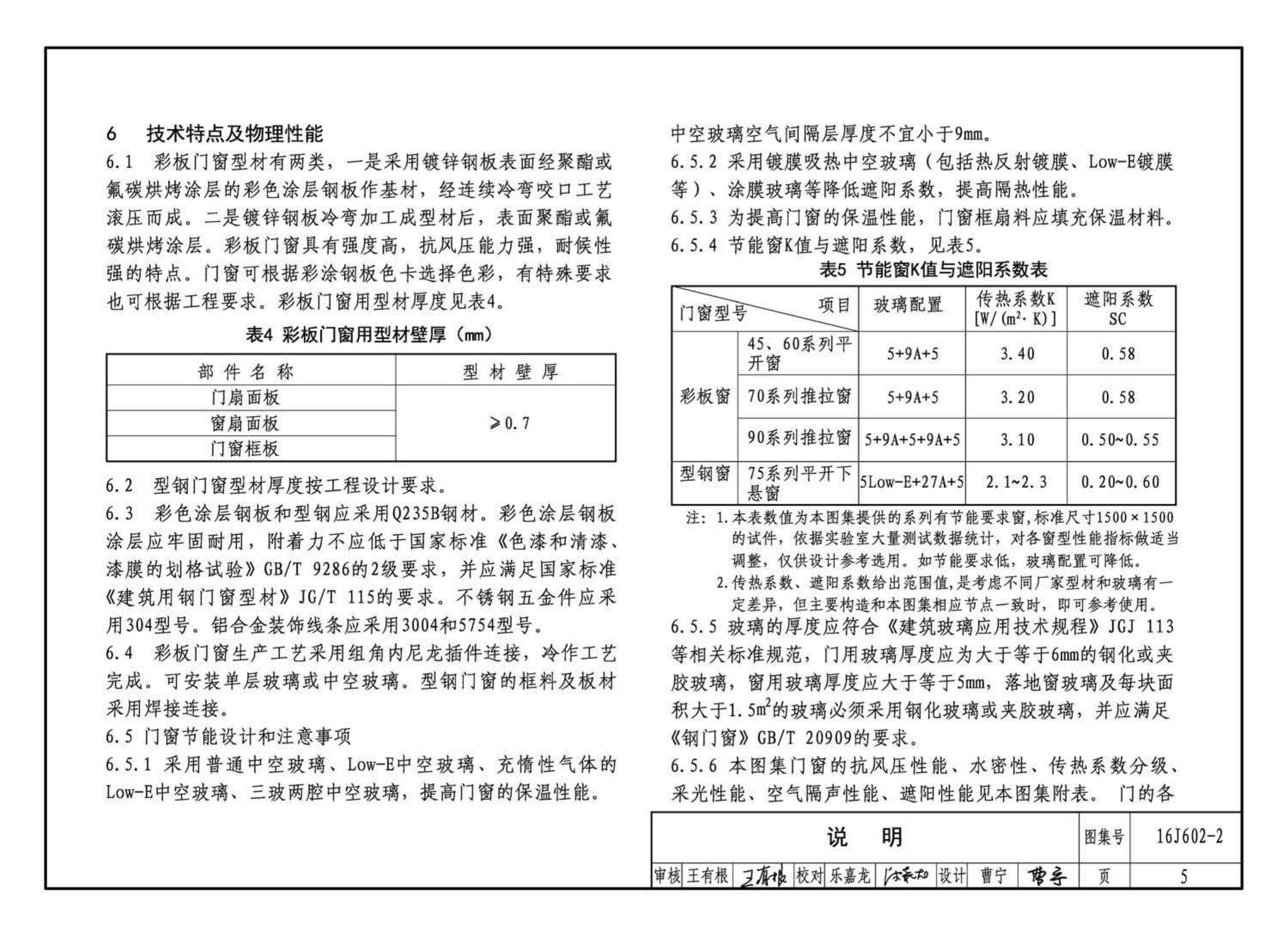 16J602-2--彩色涂层钢板门窗