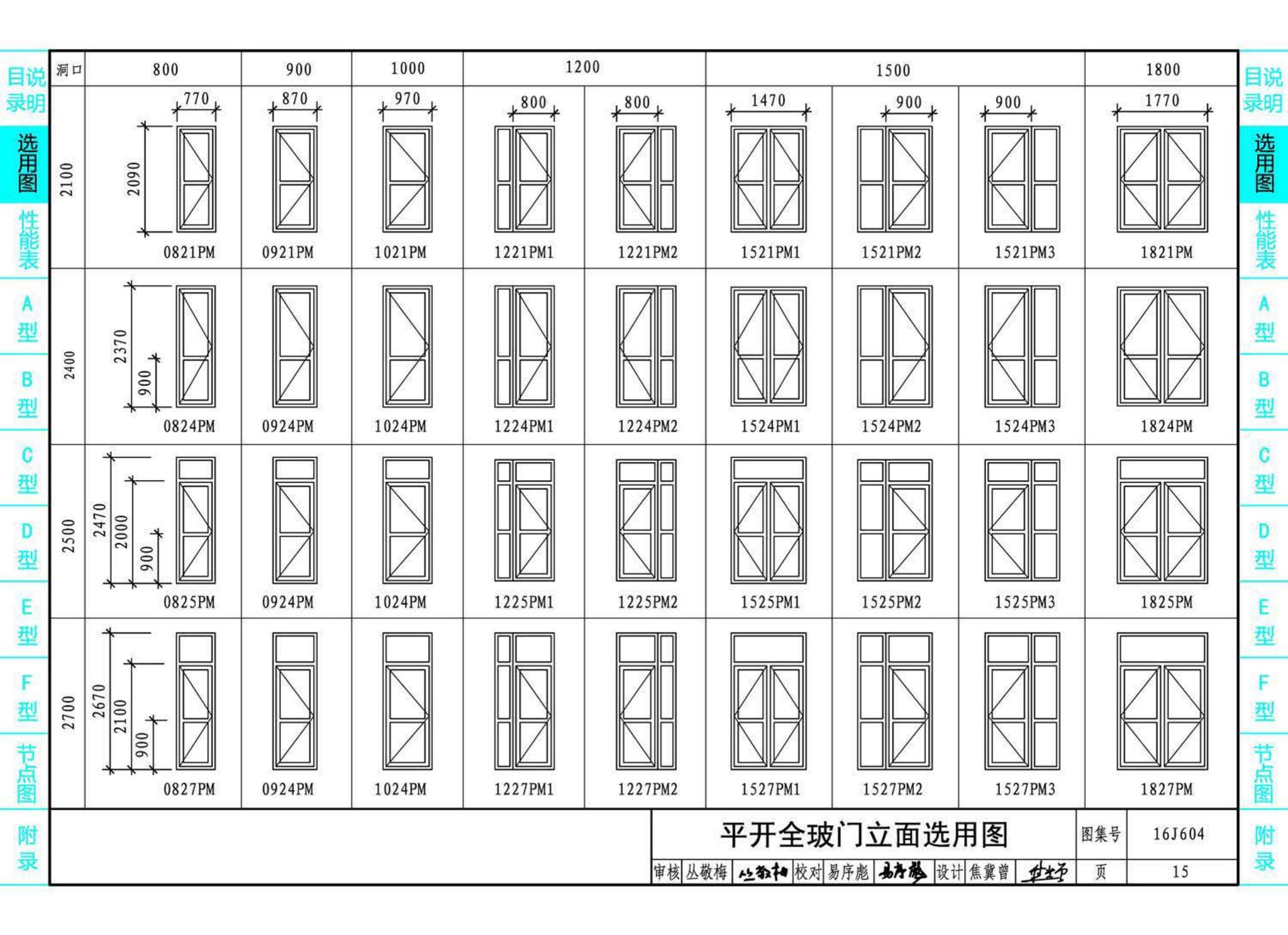 16J604--塑料门窗