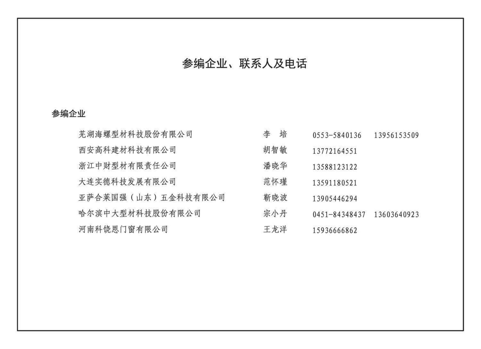 16J604--塑料门窗