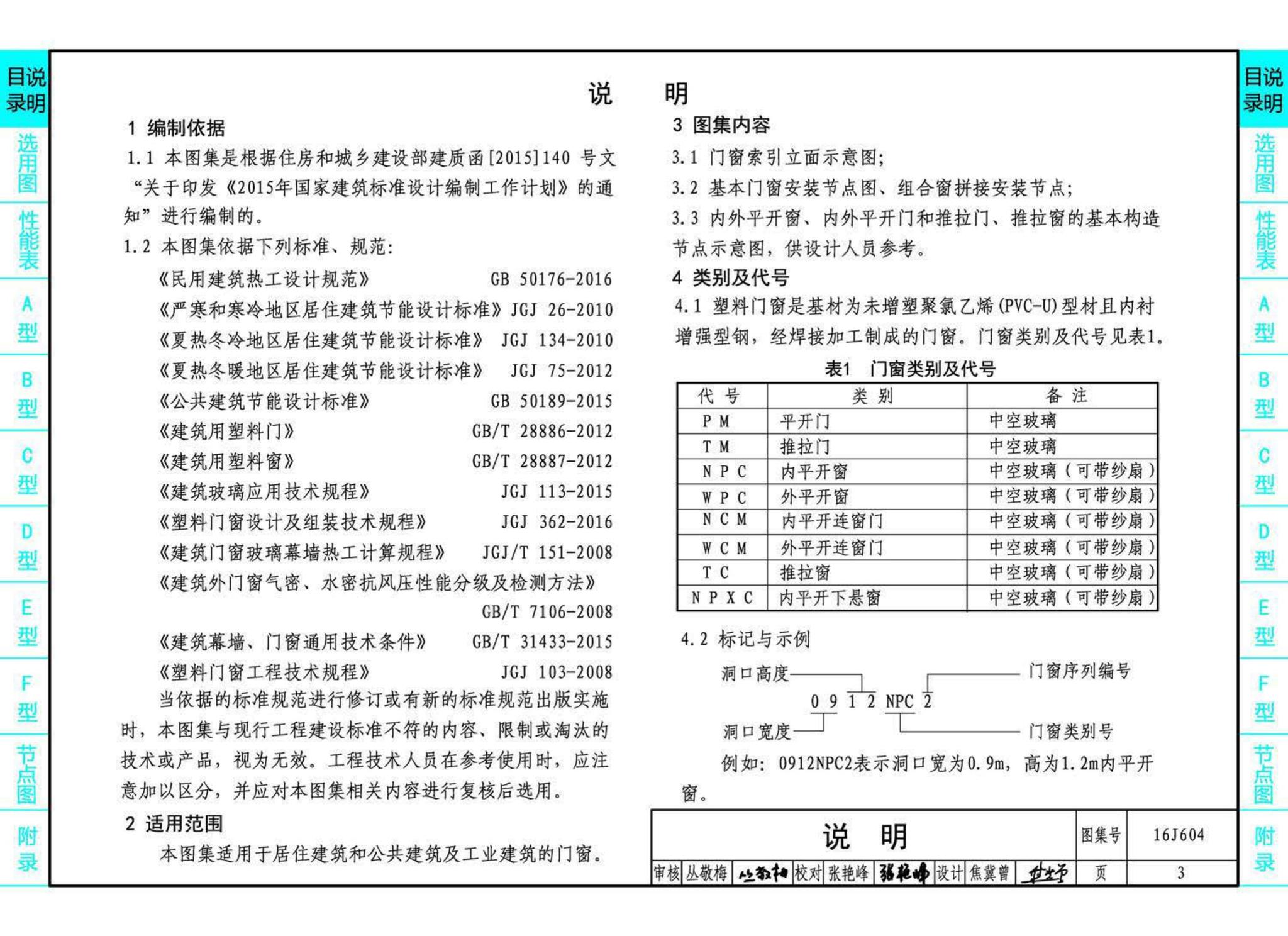 16J604--塑料门窗