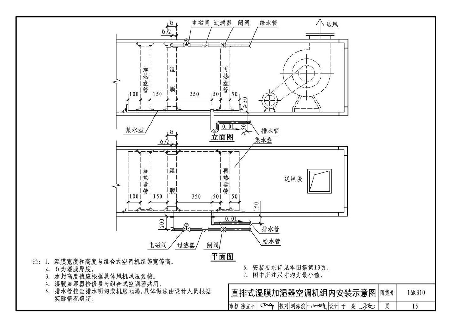 16K310--空调系统用加湿装置选用与安装