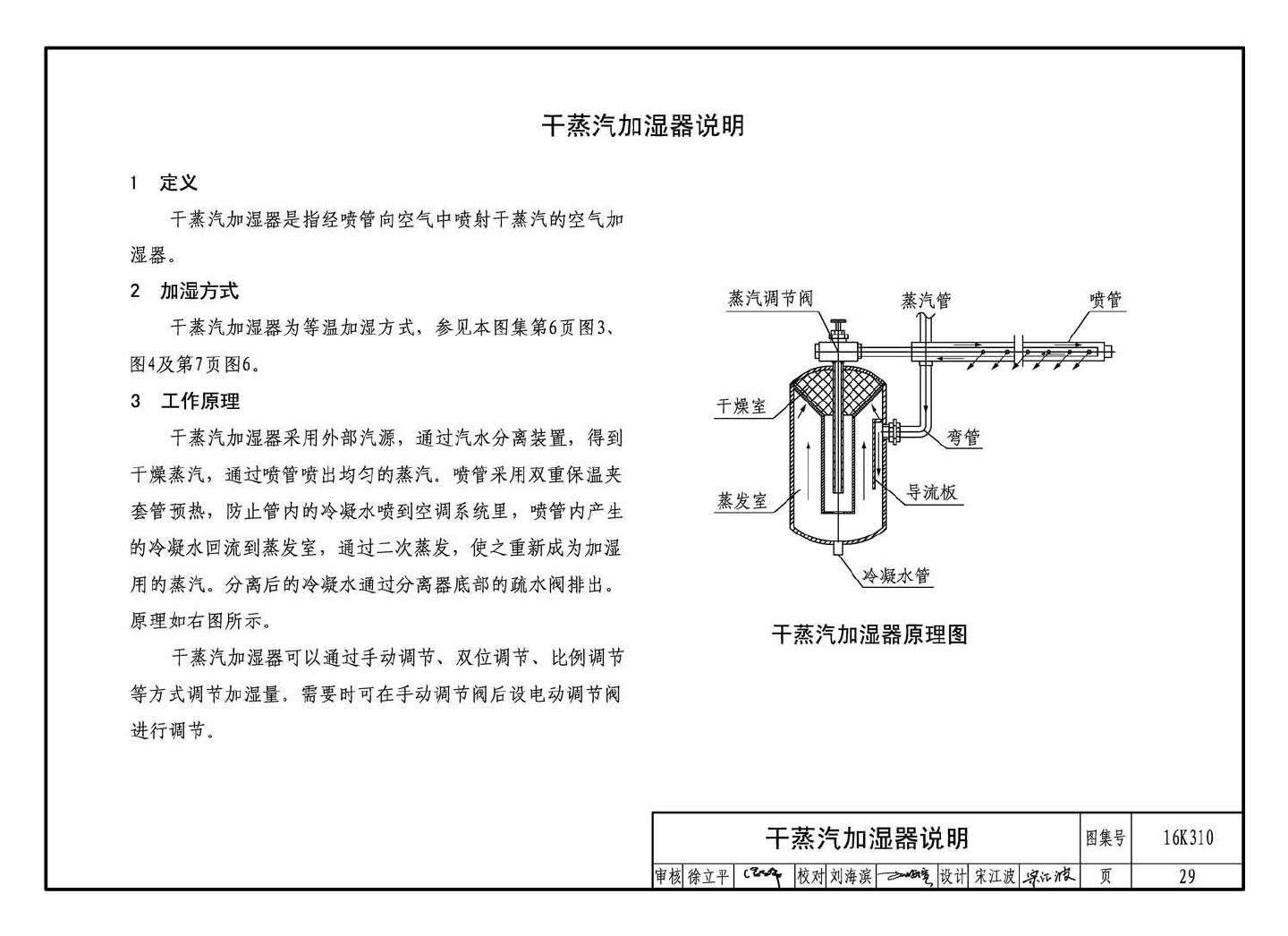 16K310--空调系统用加湿装置选用与安装