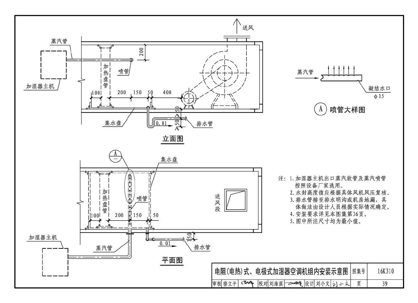 16K310--空调系统用加湿装置选用与安装