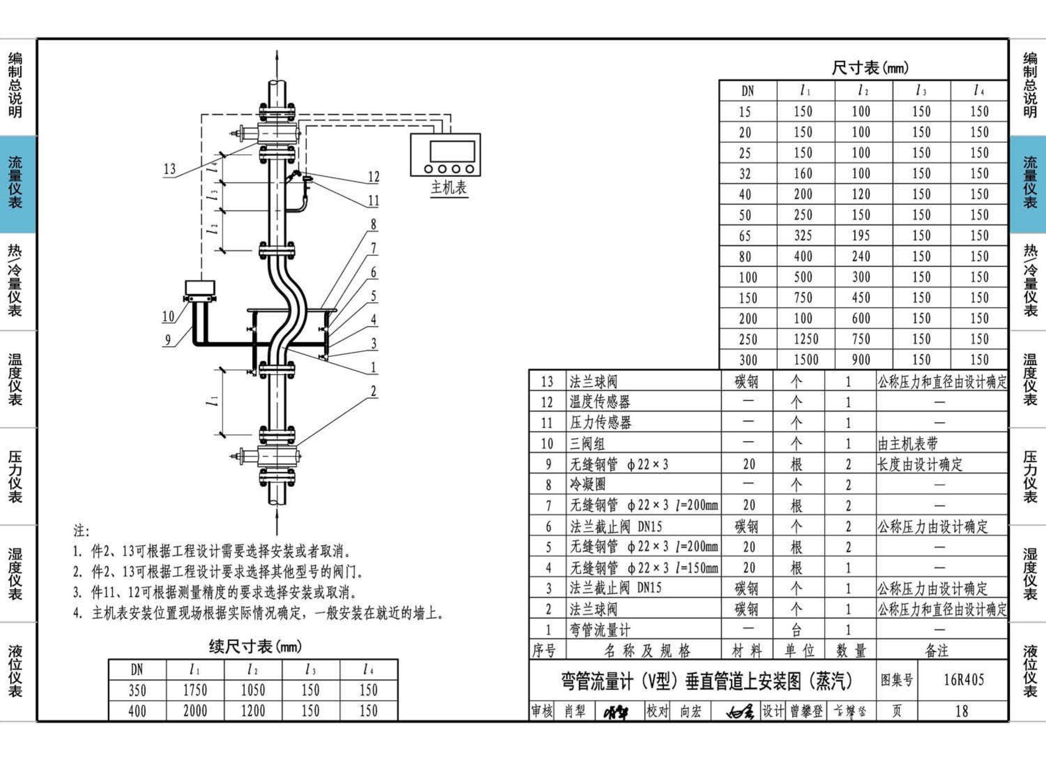 16R405--暖通动力常用仪表安装