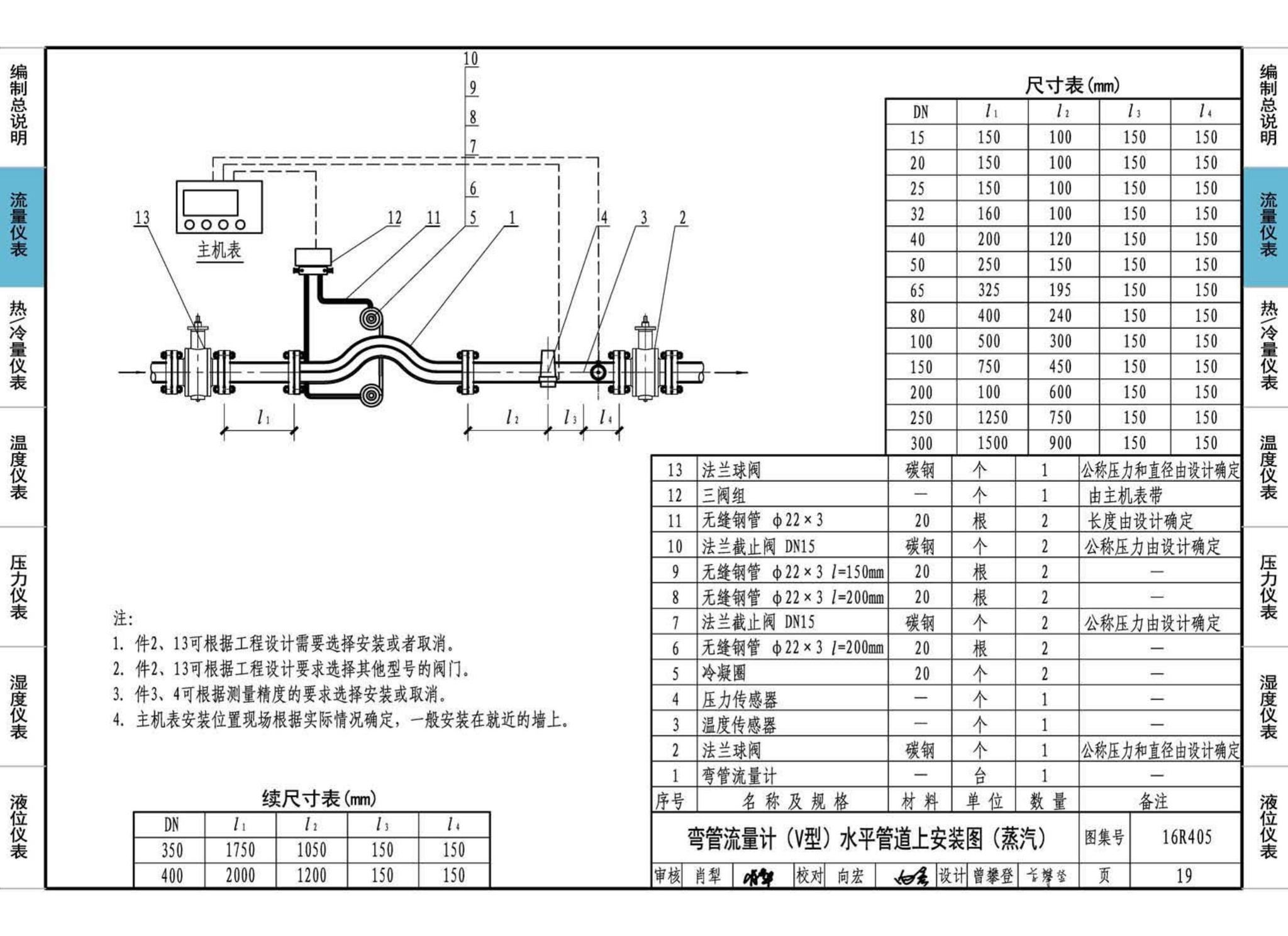 16R405--暖通动力常用仪表安装