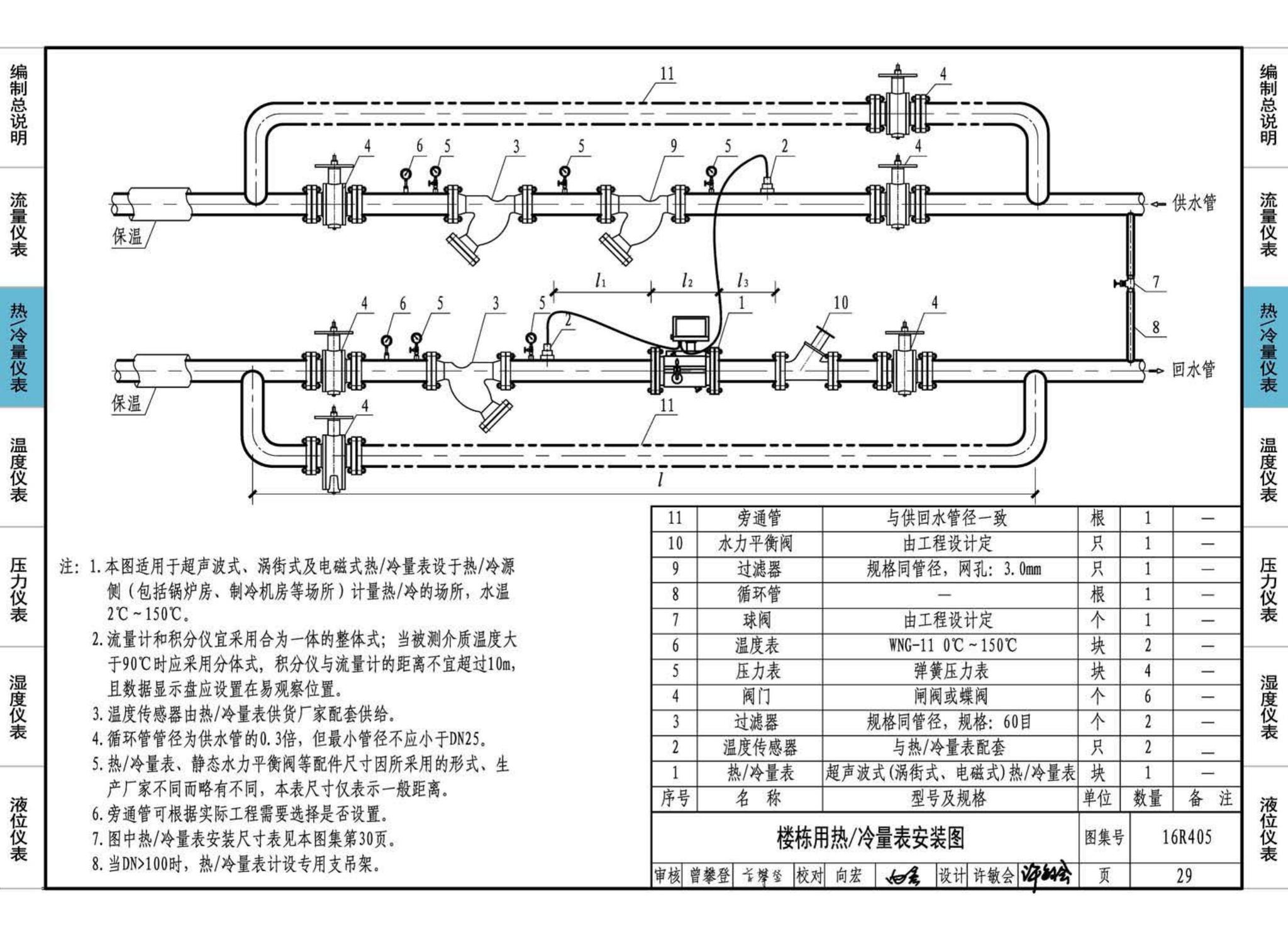 16R405--暖通动力常用仪表安装