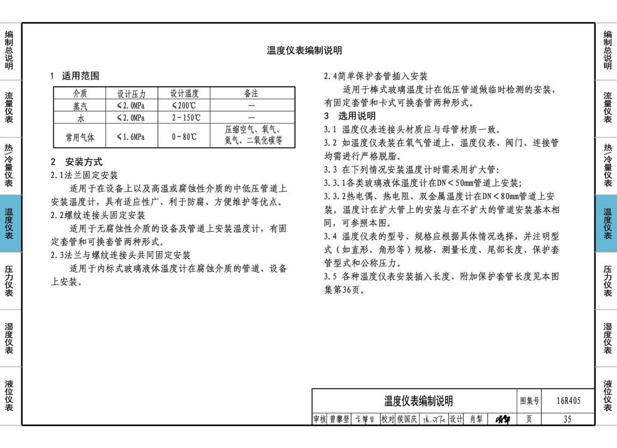 16R405--暖通动力常用仪表安装