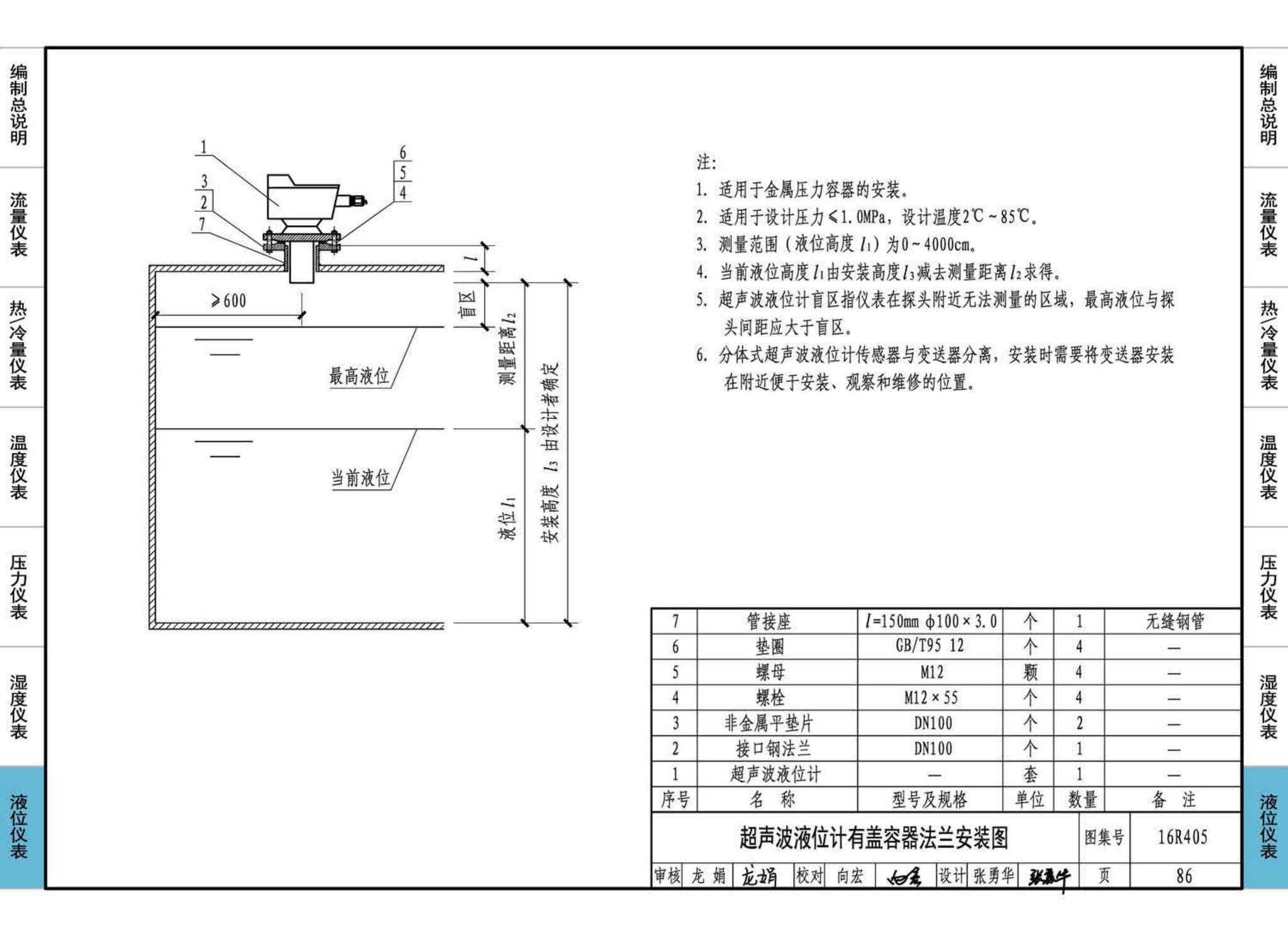 16R405--暖通动力常用仪表安装