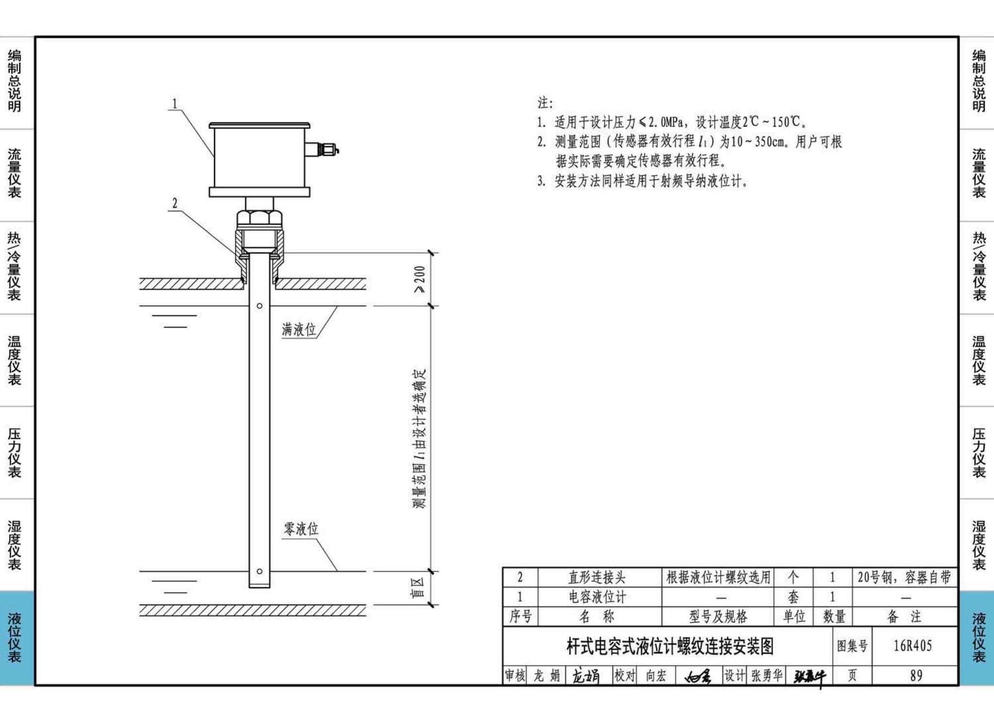 16R405--暖通动力常用仪表安装