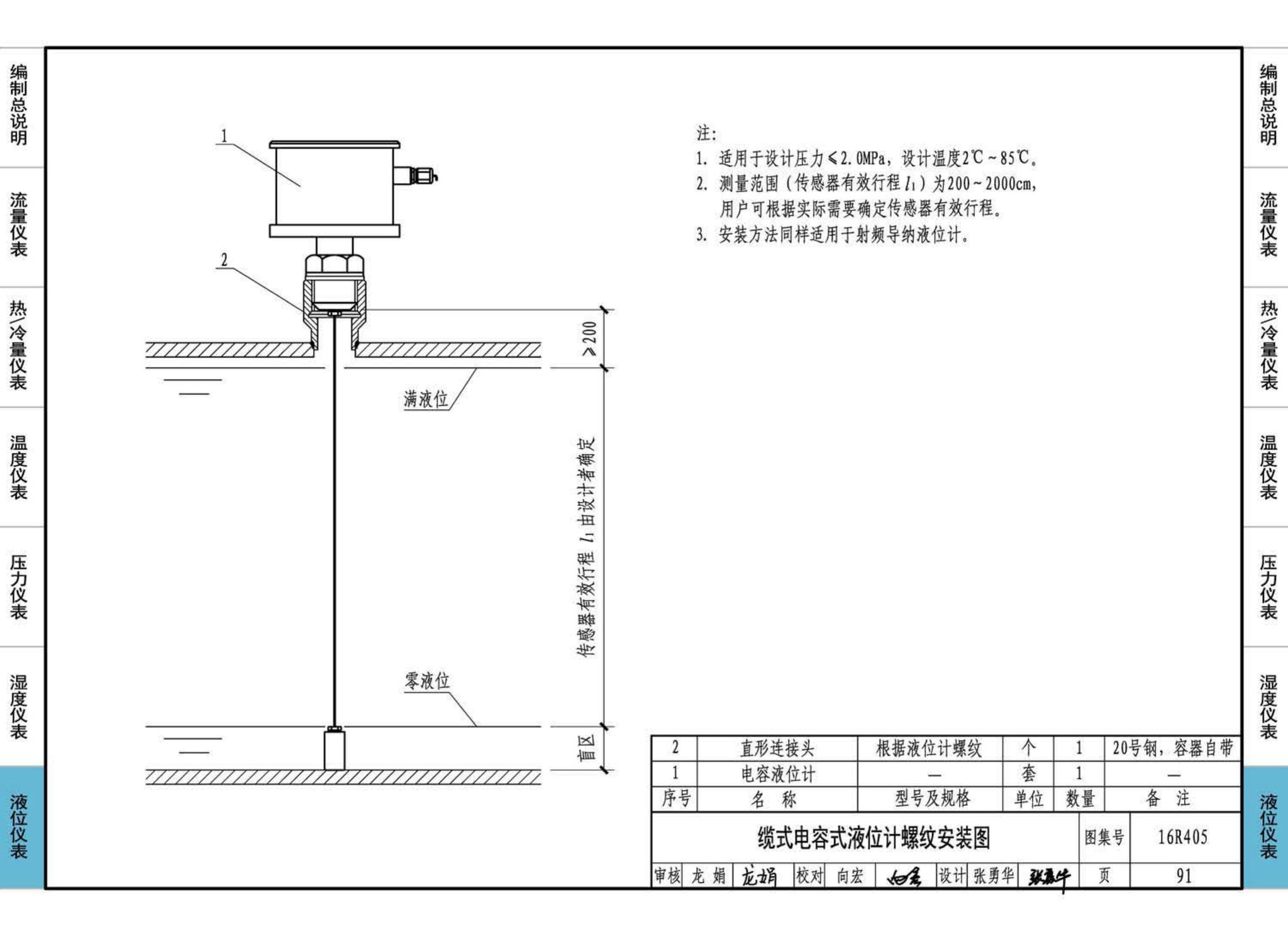 16R405--暖通动力常用仪表安装