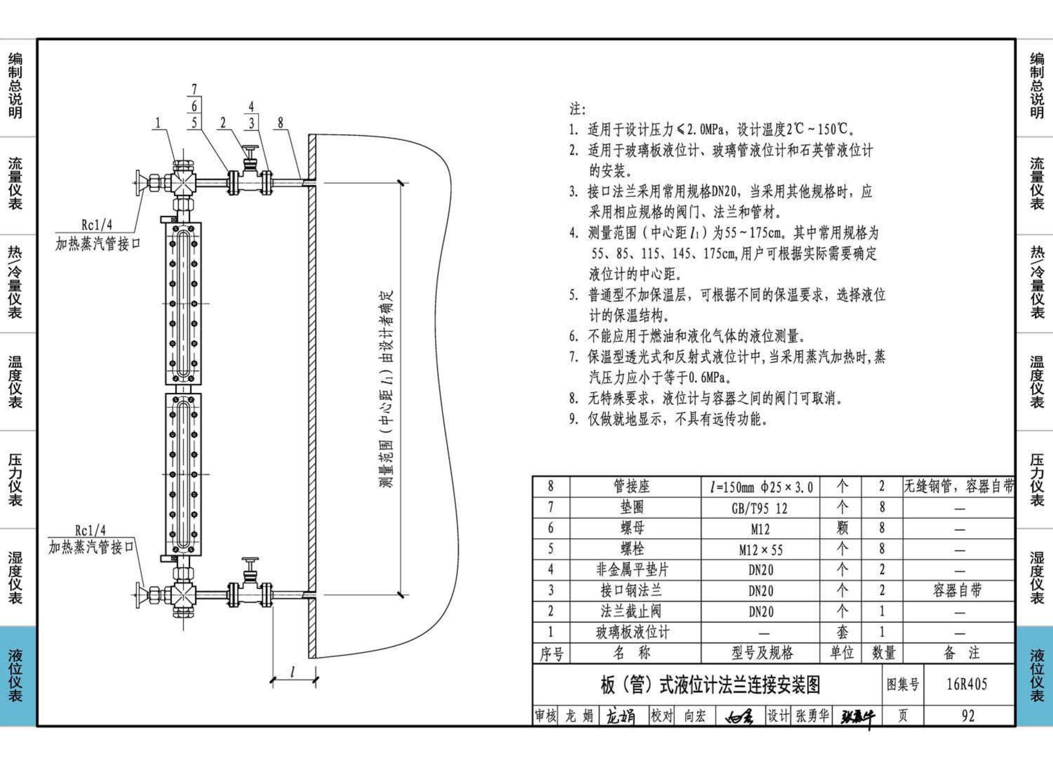 16R405--暖通动力常用仪表安装