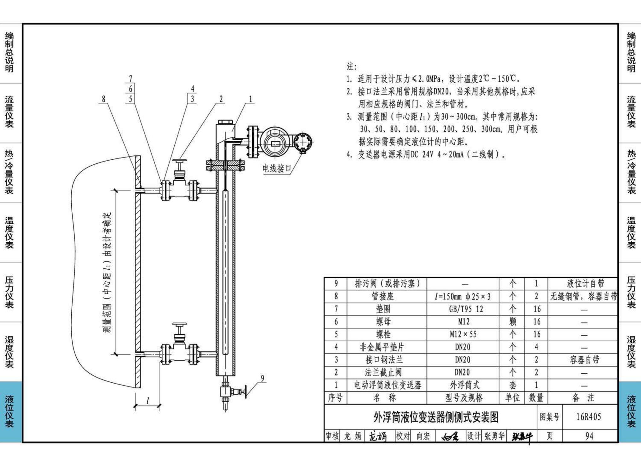 16R405--暖通动力常用仪表安装