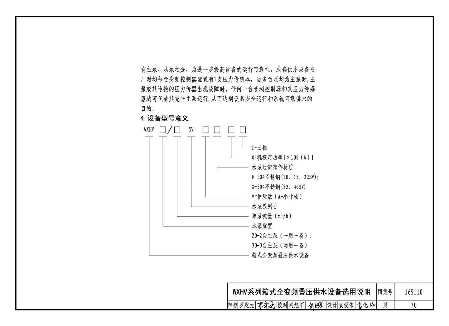 16S110--数字集成全变频叠压供水设备选用与安装