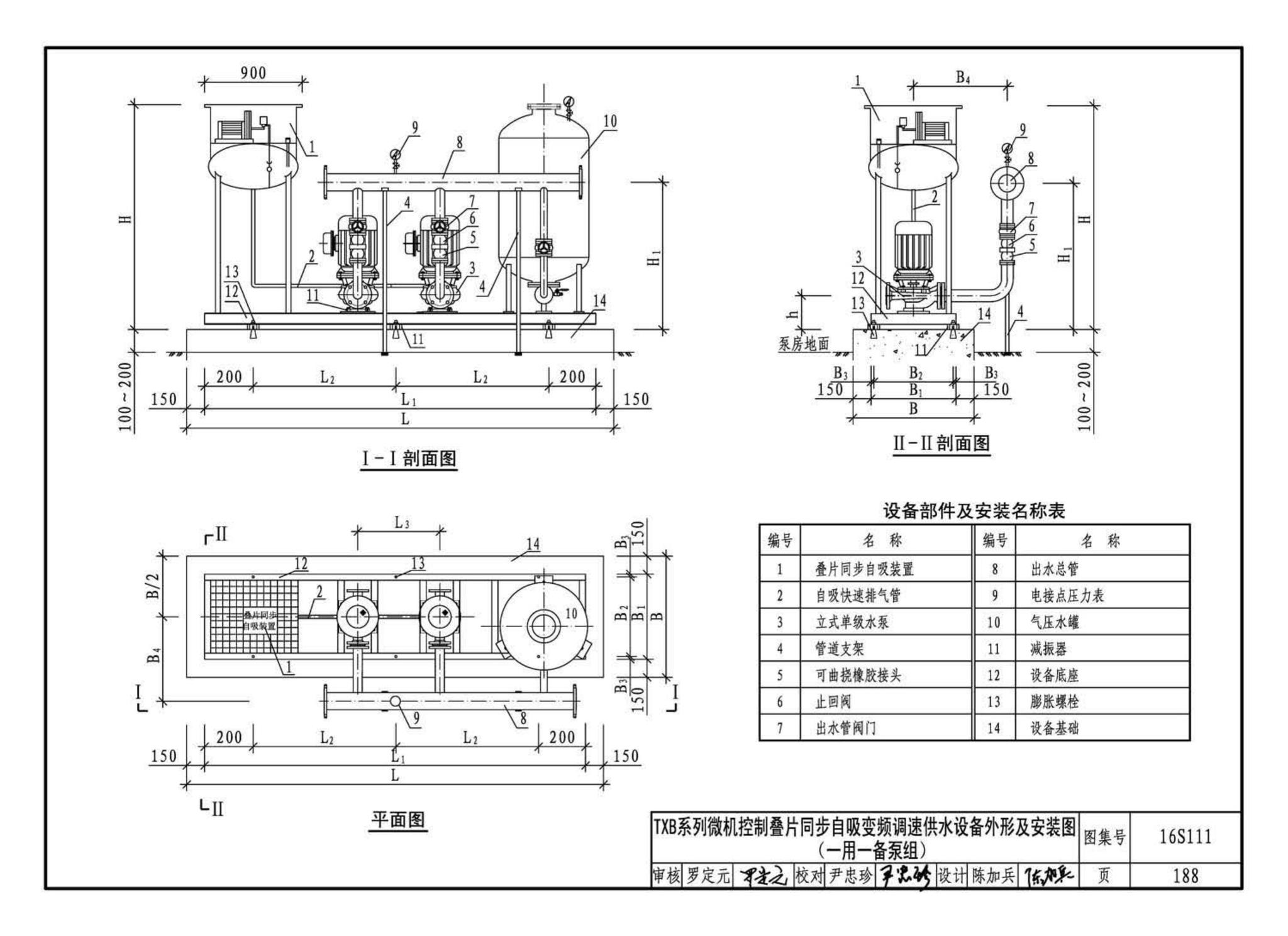 16S111--变频调速供水设备选用与安装