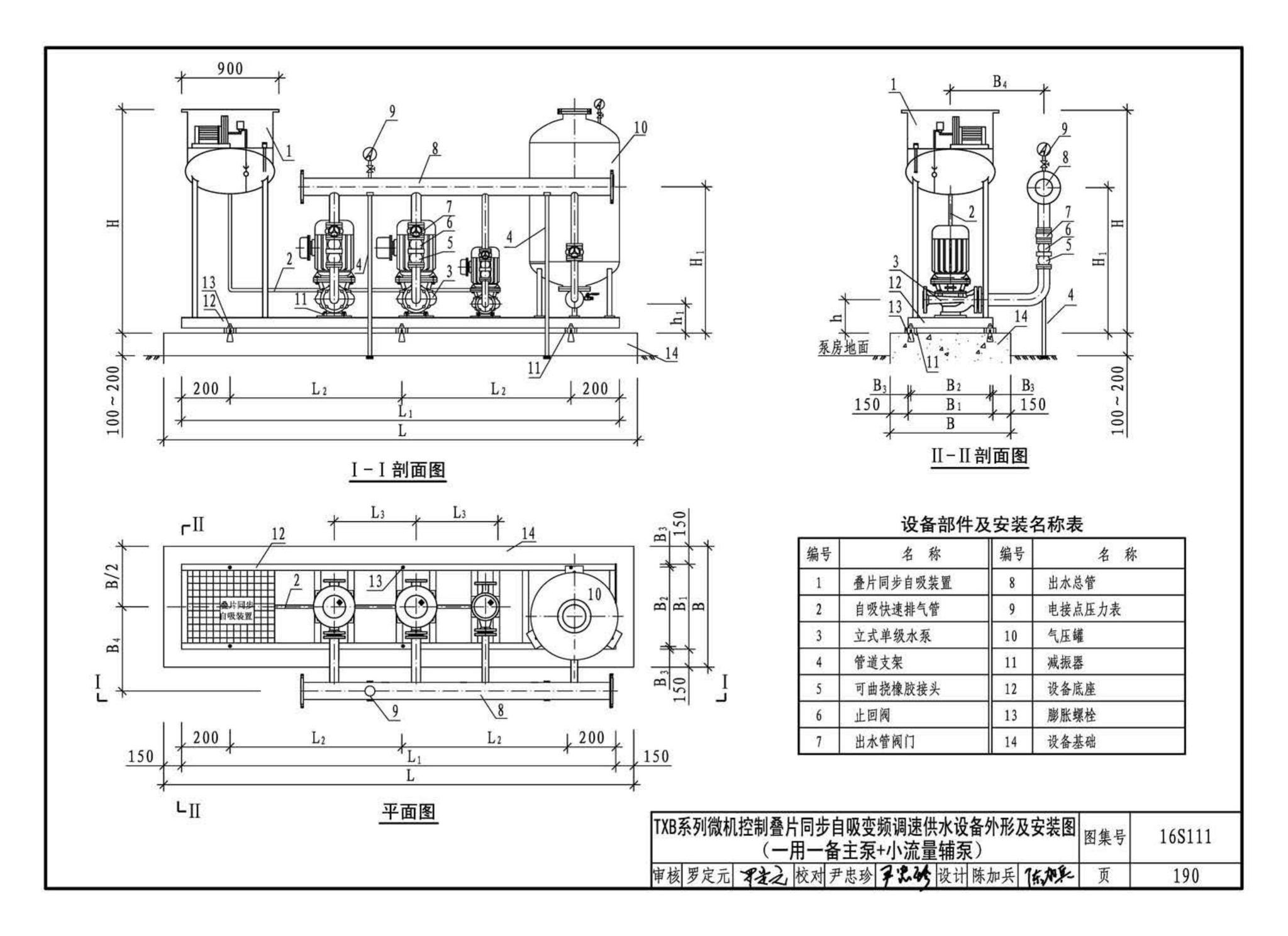 16S111--变频调速供水设备选用与安装