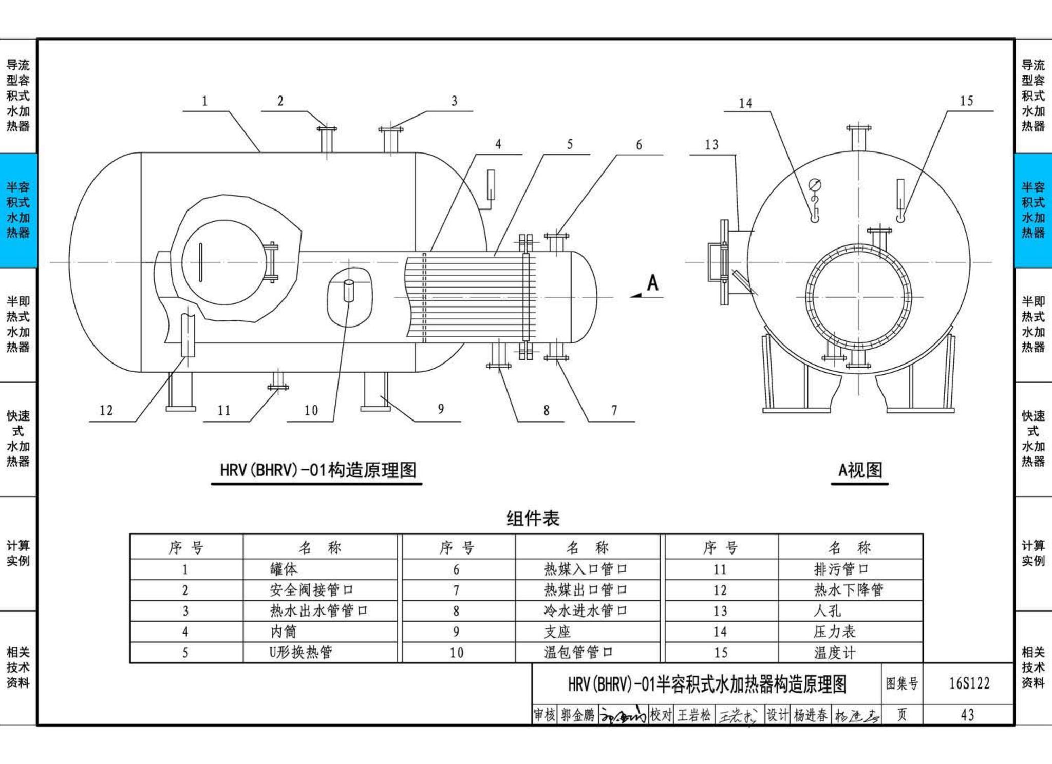 16S122--水加热器选用及安装