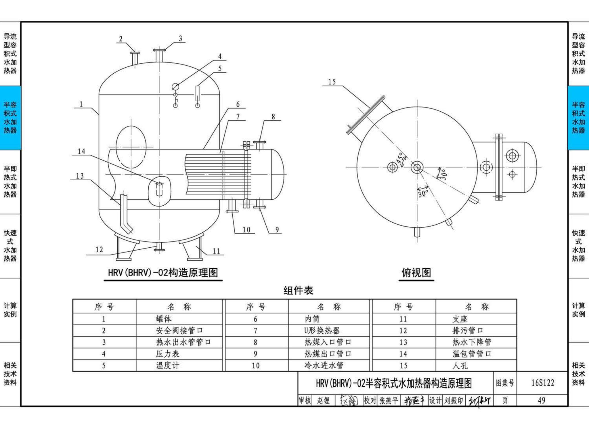 16S122--水加热器选用及安装