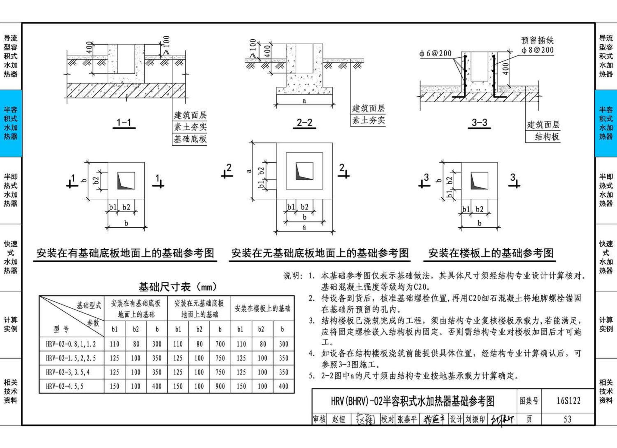 16S122--水加热器选用及安装