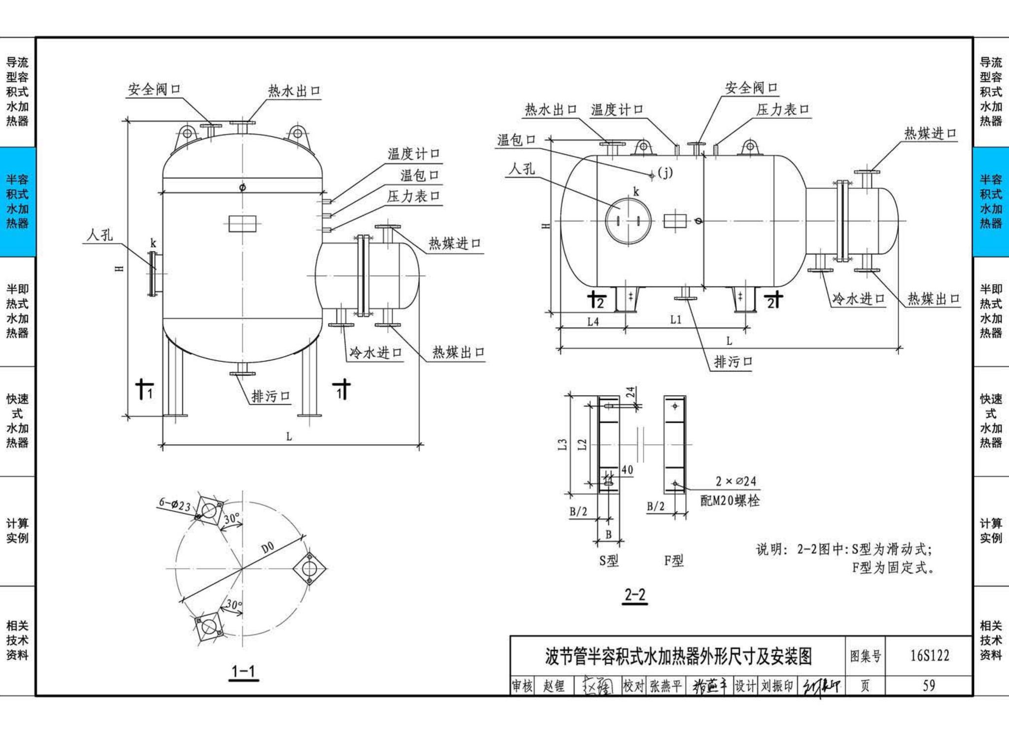 16S122--水加热器选用及安装