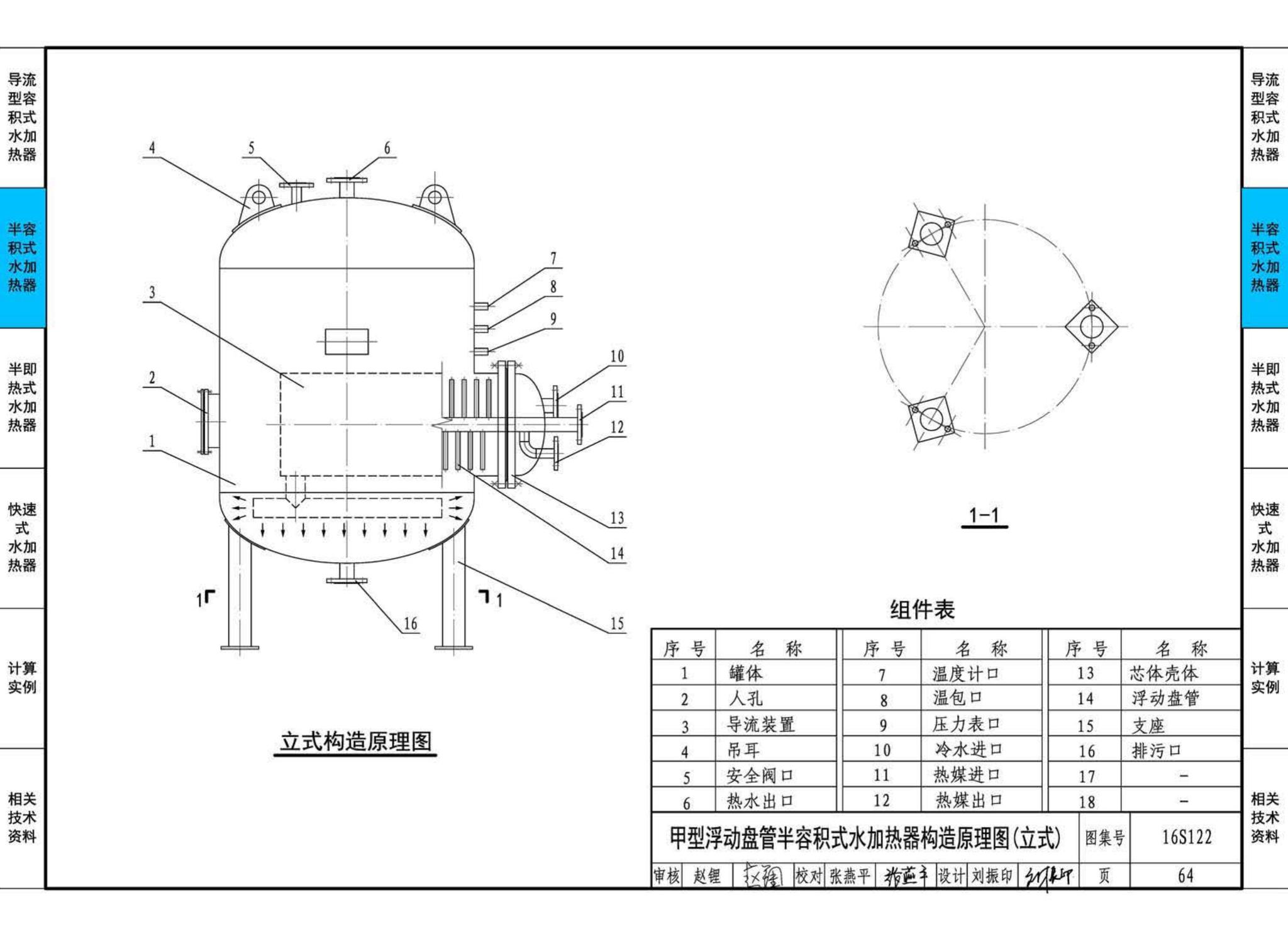 16S122--水加热器选用及安装