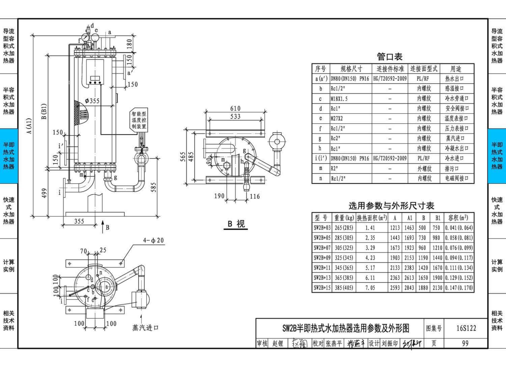 16S122--水加热器选用及安装