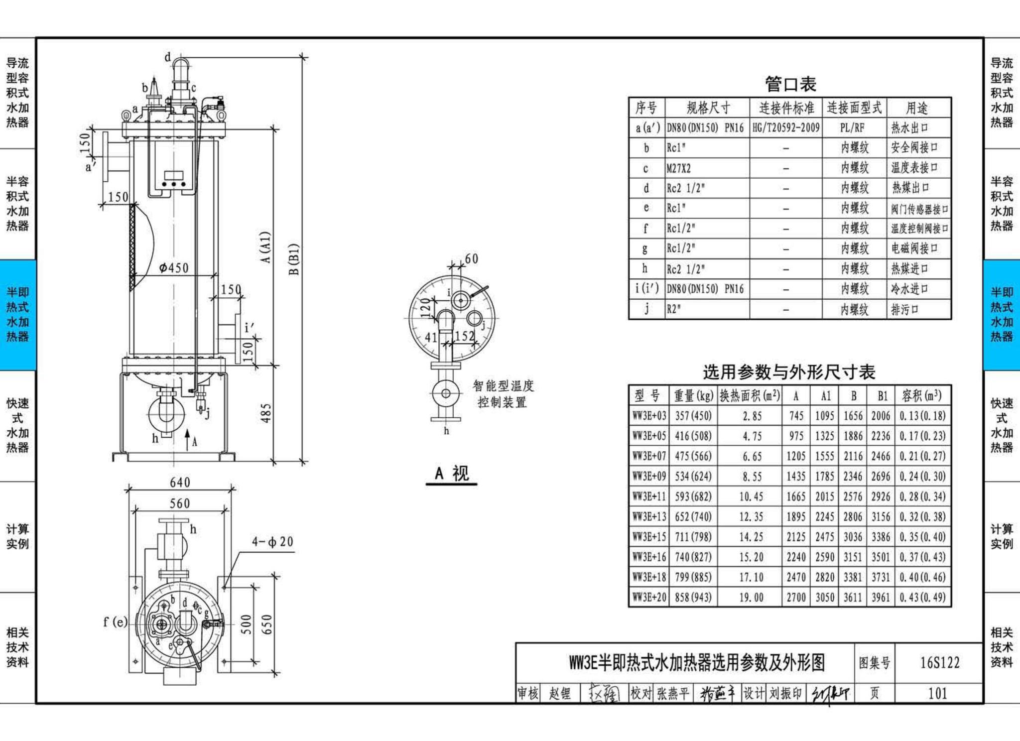 16S122--水加热器选用及安装