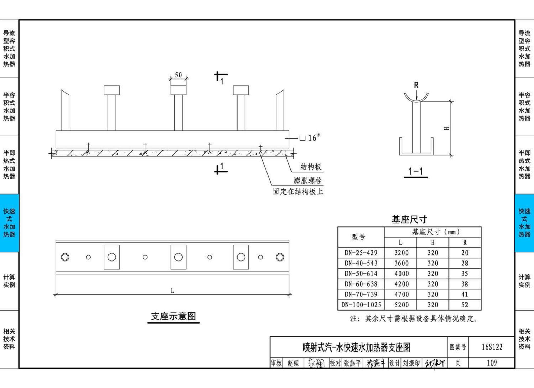 16S122--水加热器选用及安装